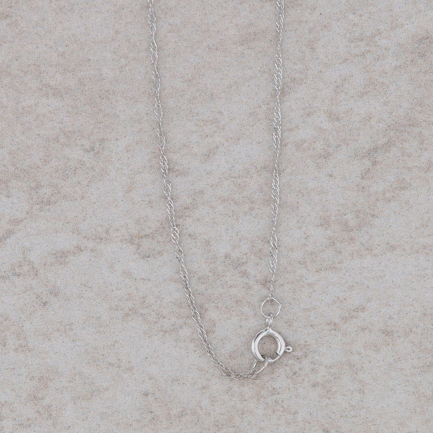 14k White Gold Diamond Sea Shell Necklace