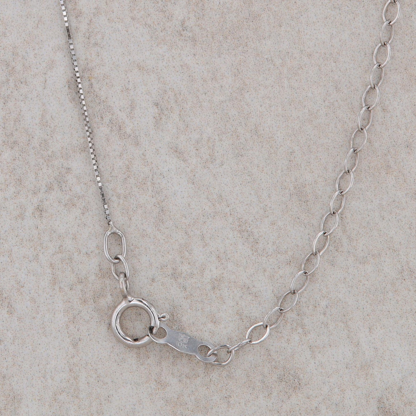 10k White Gold Diamond Half Double Halo Necklace