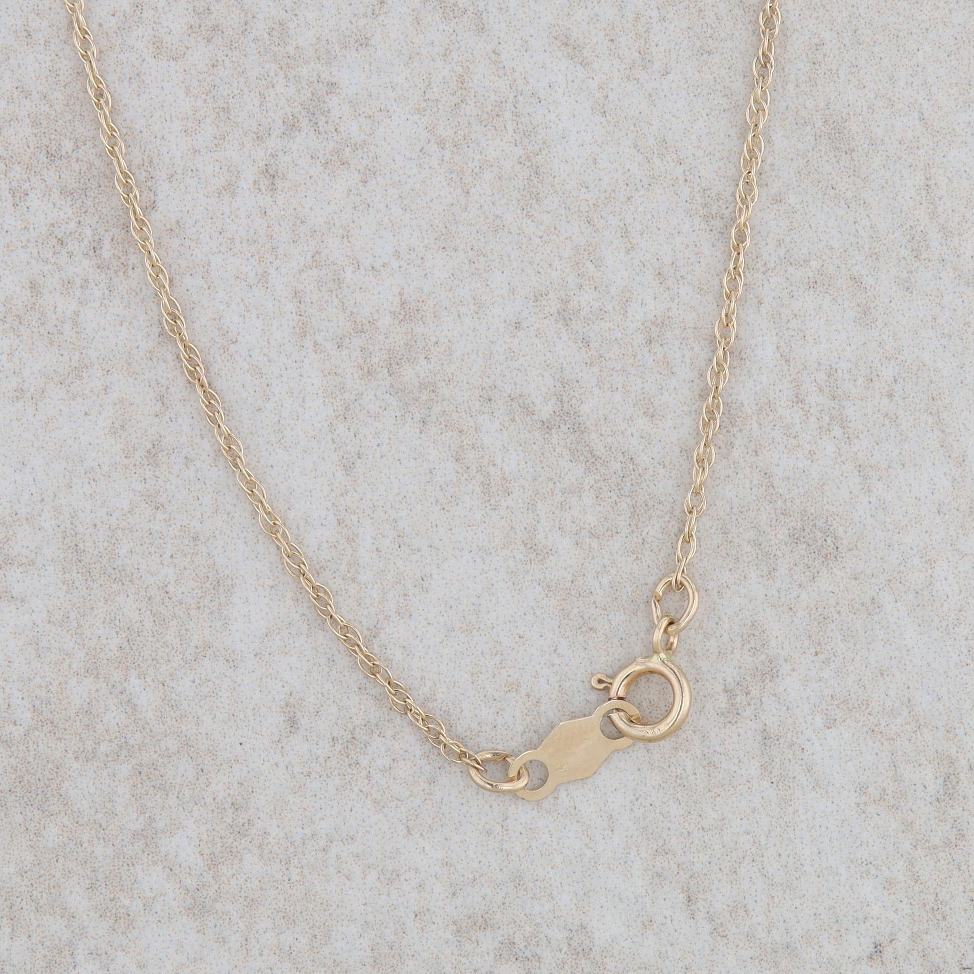 14k Yellow Gold Teardrop Swirl Diamond Necklace