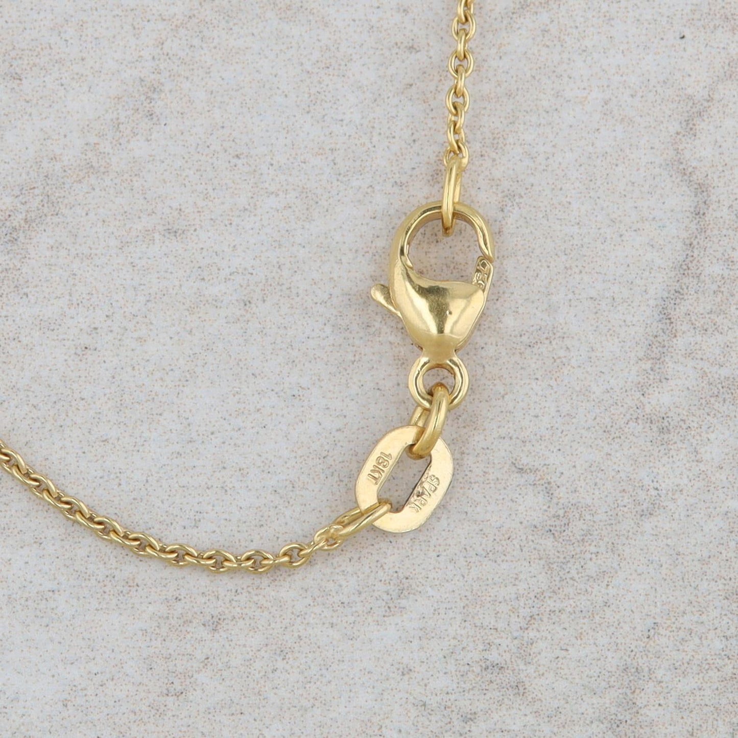 18k Yellow Gold Floral Abstract Diamond Necklace