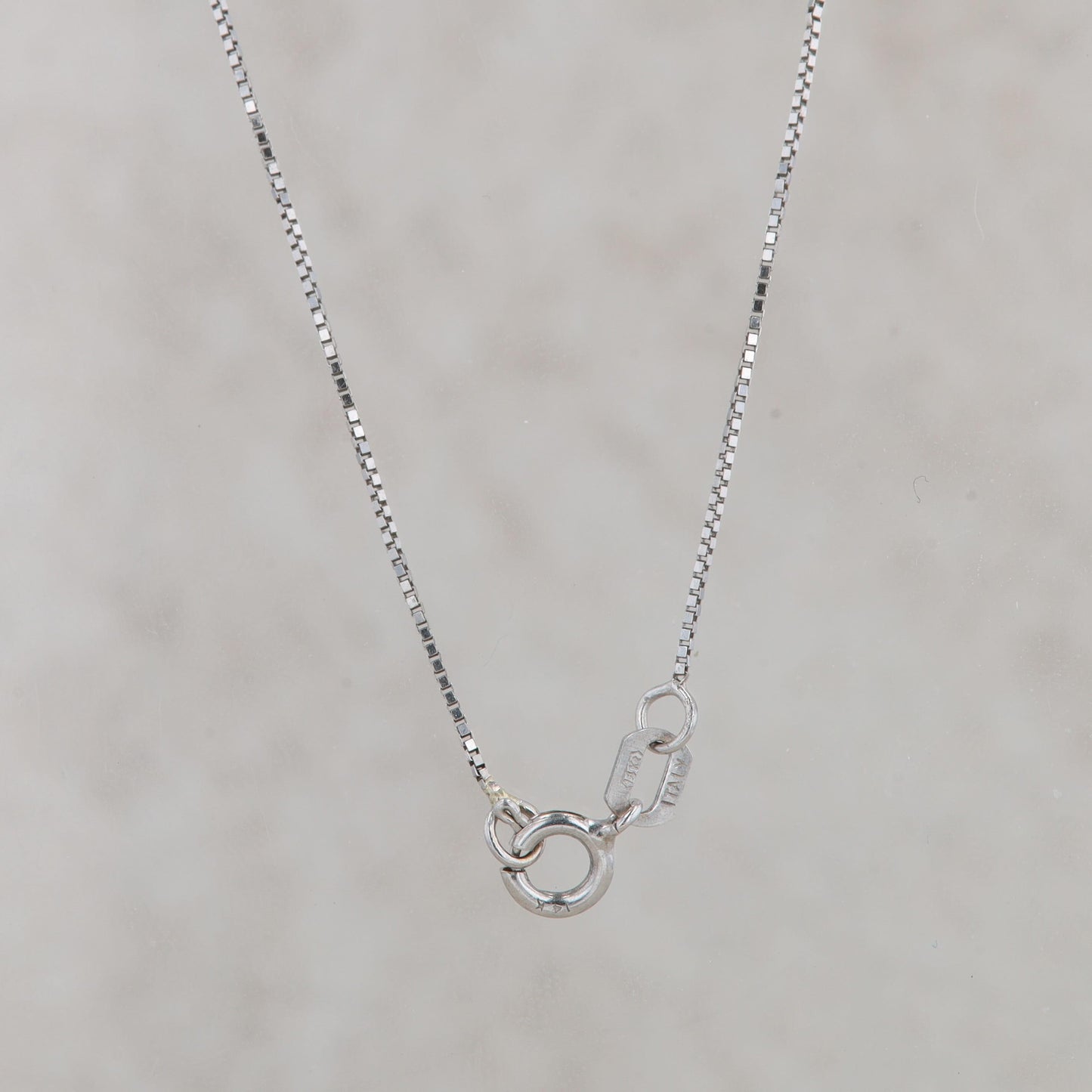 14k White Gold Cushion Tanzanite & Baguette Diamond Tiered Pendant Necklace