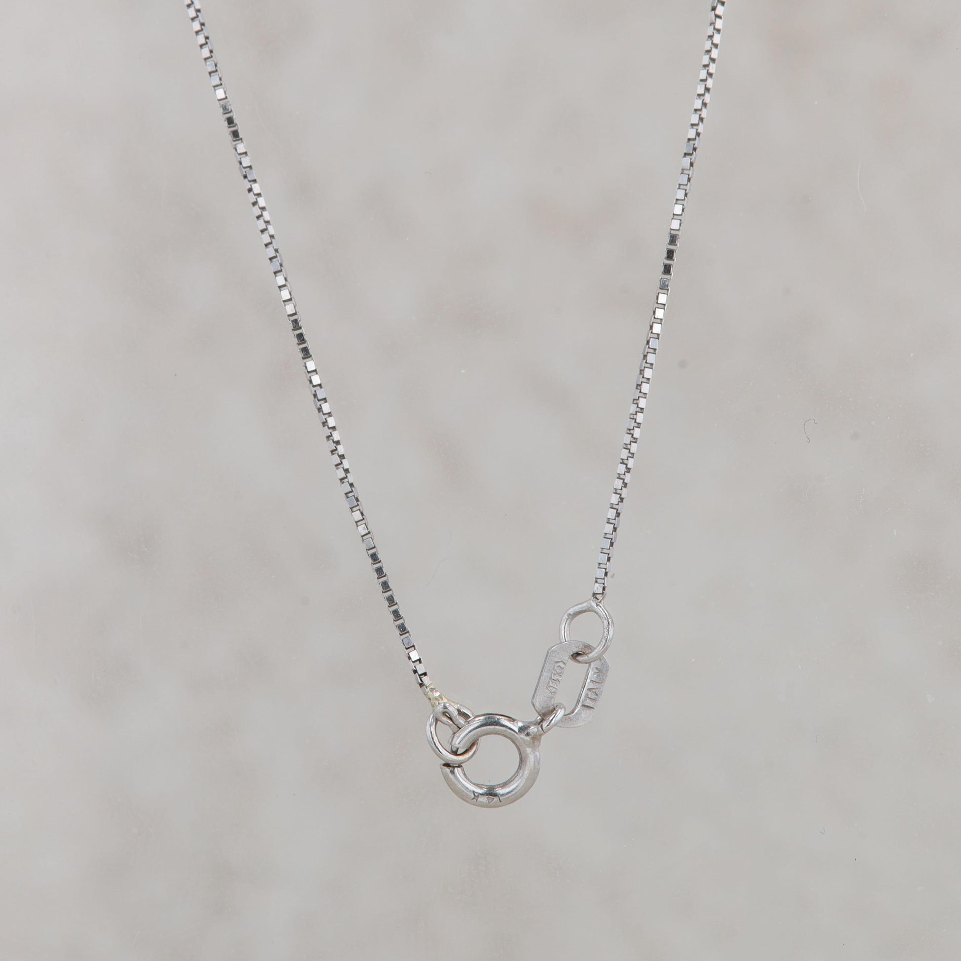 14k White Gold Cushion Tanzanite & Baguette Diamond Tiered Pendant Necklace