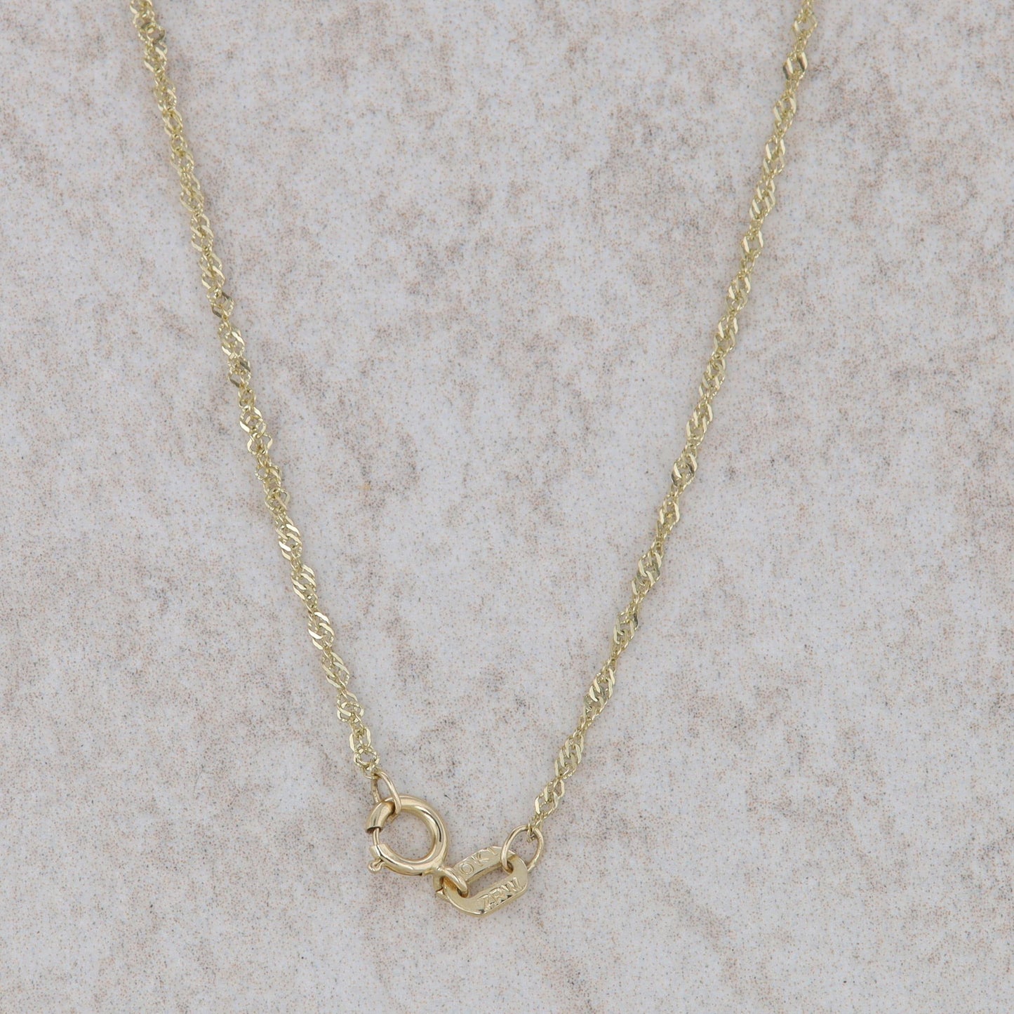 10k Yellow Gold Sapphire and Diamond Halo Necklace