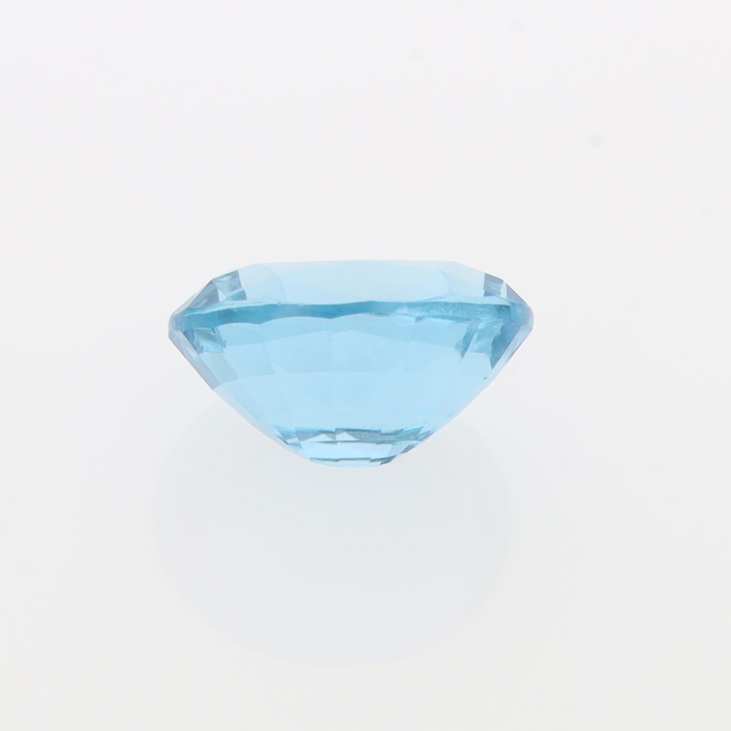 Swiss Blue Topaz Oval 10.17mm x8.45mm 3.70ct Loose