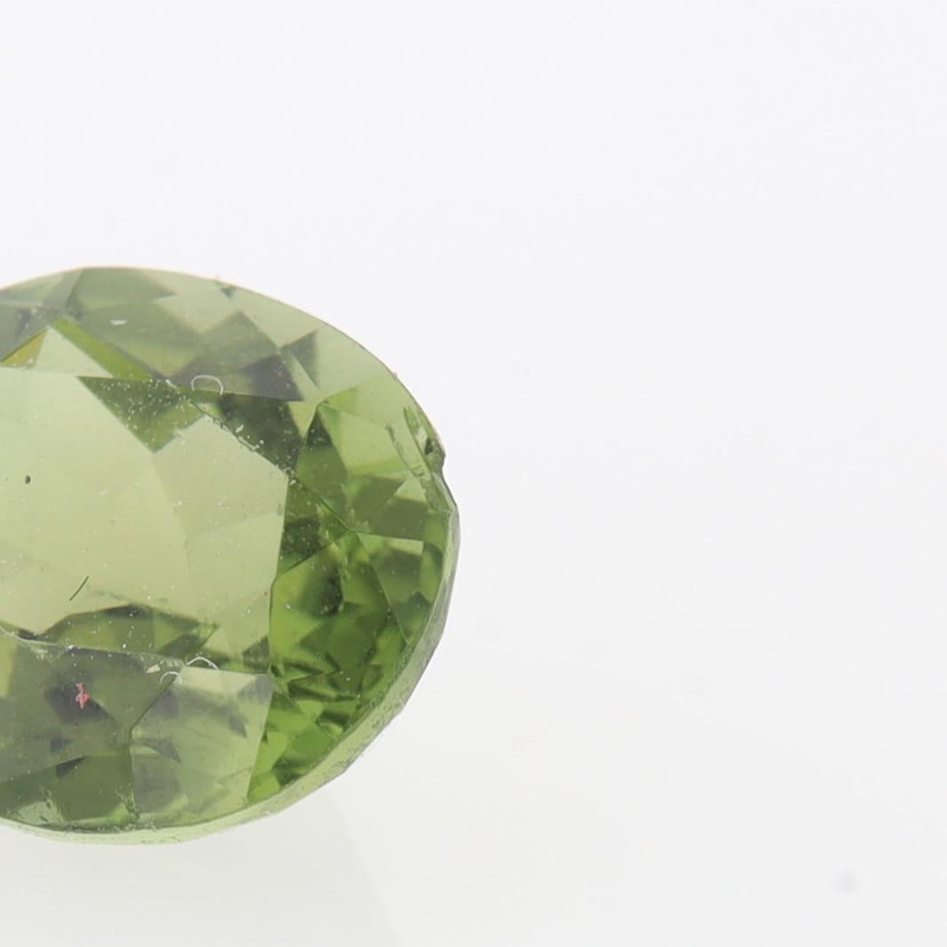 Green Tourmaline Oval 10.26mm x 8.58mm 3.30ct Loose