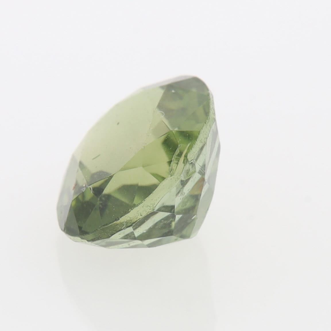 Green Tourmaline Oval 10.26mm x 8.58mm 3.30ct Loose