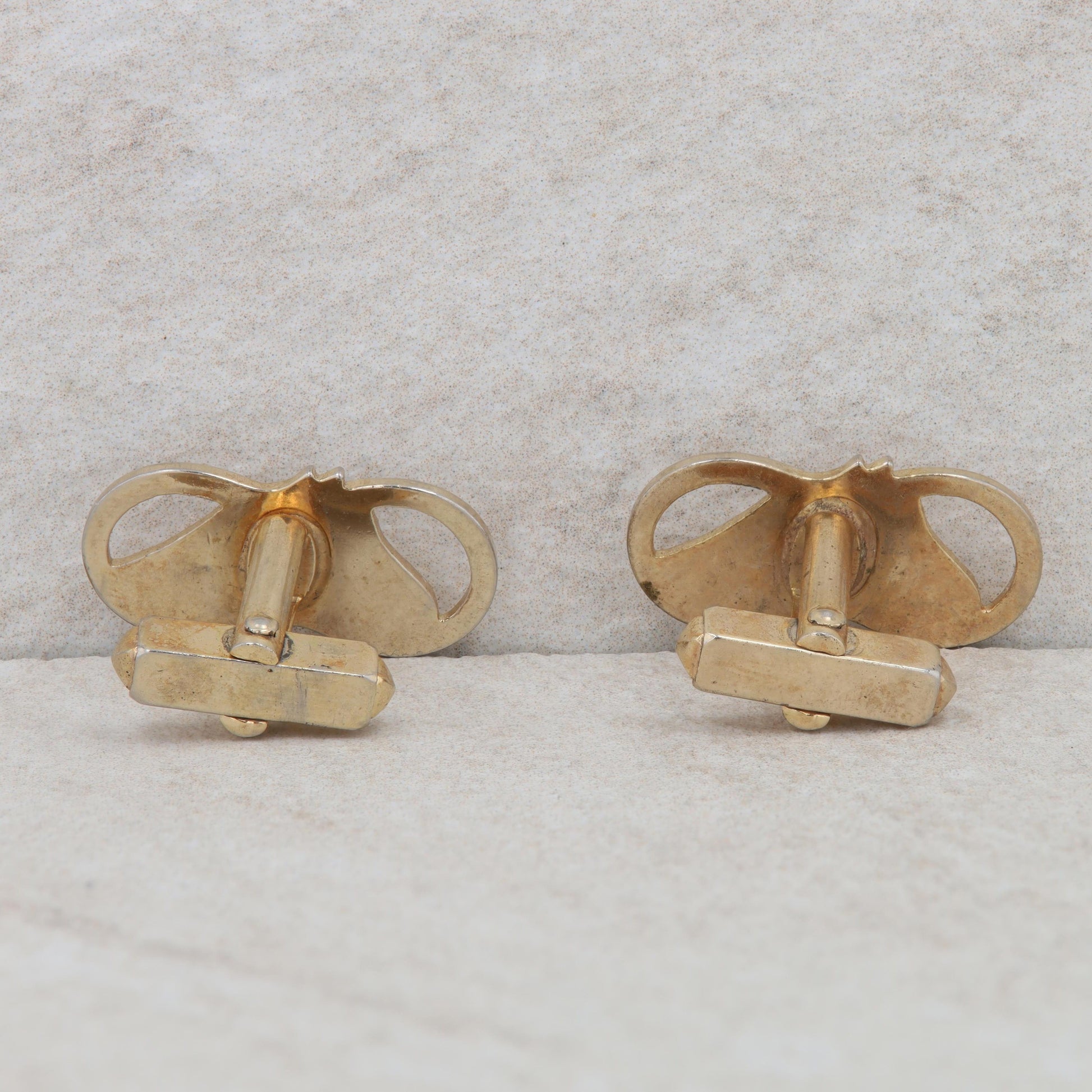 Gold Plated Horse Infinity Cufflinks