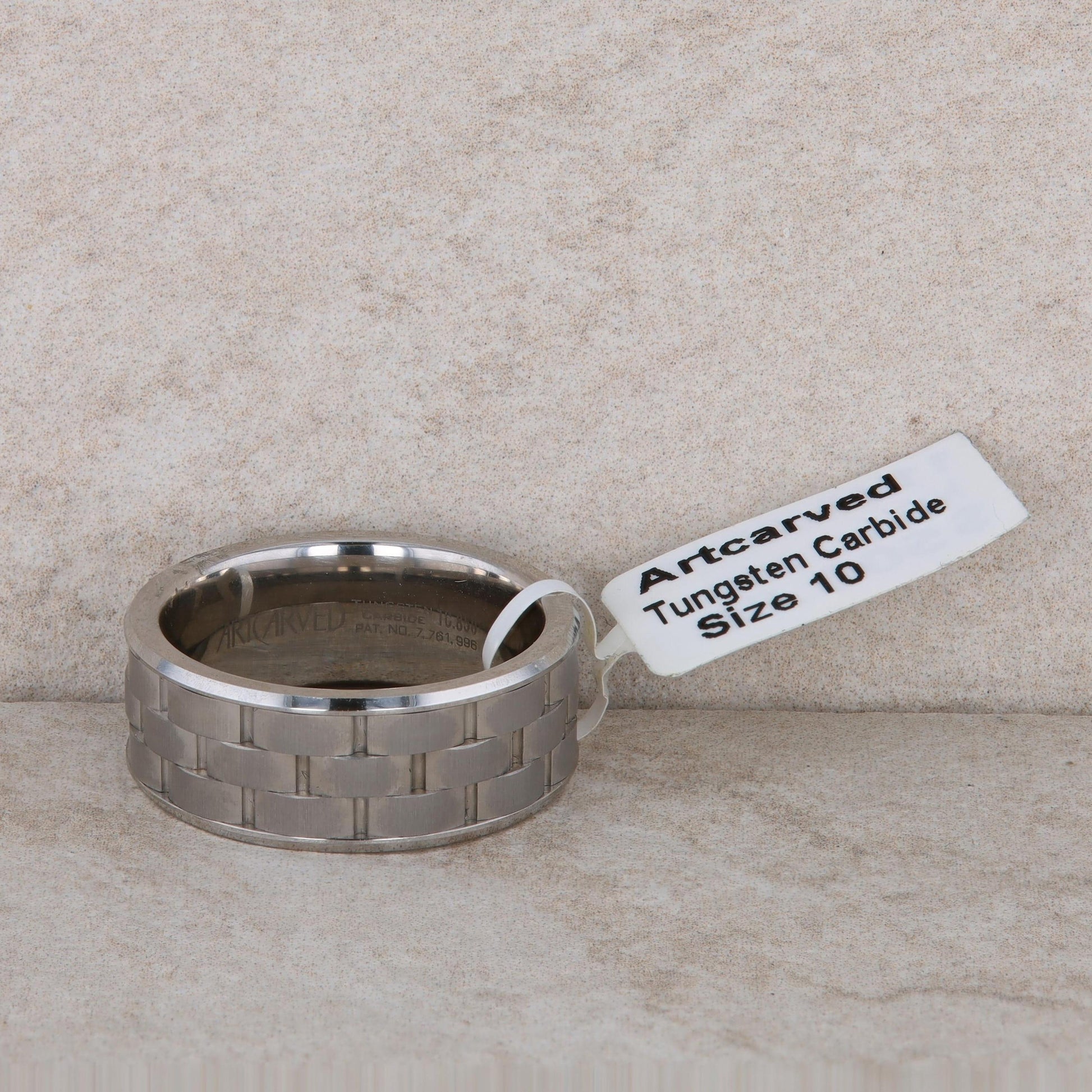 Men's Carbide Tungsten Art Carved 9mm Band