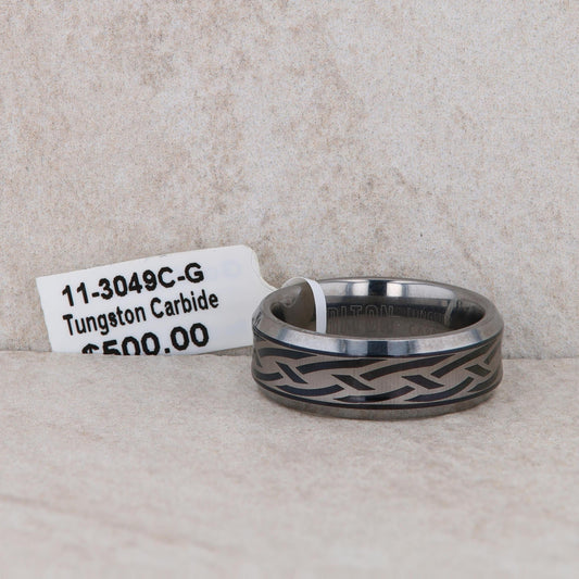 Men's Frederick Goldman Tungsten Carbide 'Triton' Wedding Band