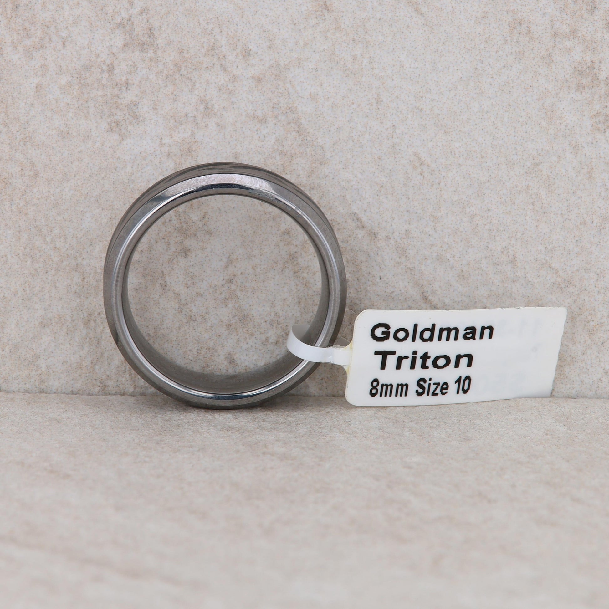 Men's Frederick Goldman Tungsten Carbide 'Triton' Wedding Band