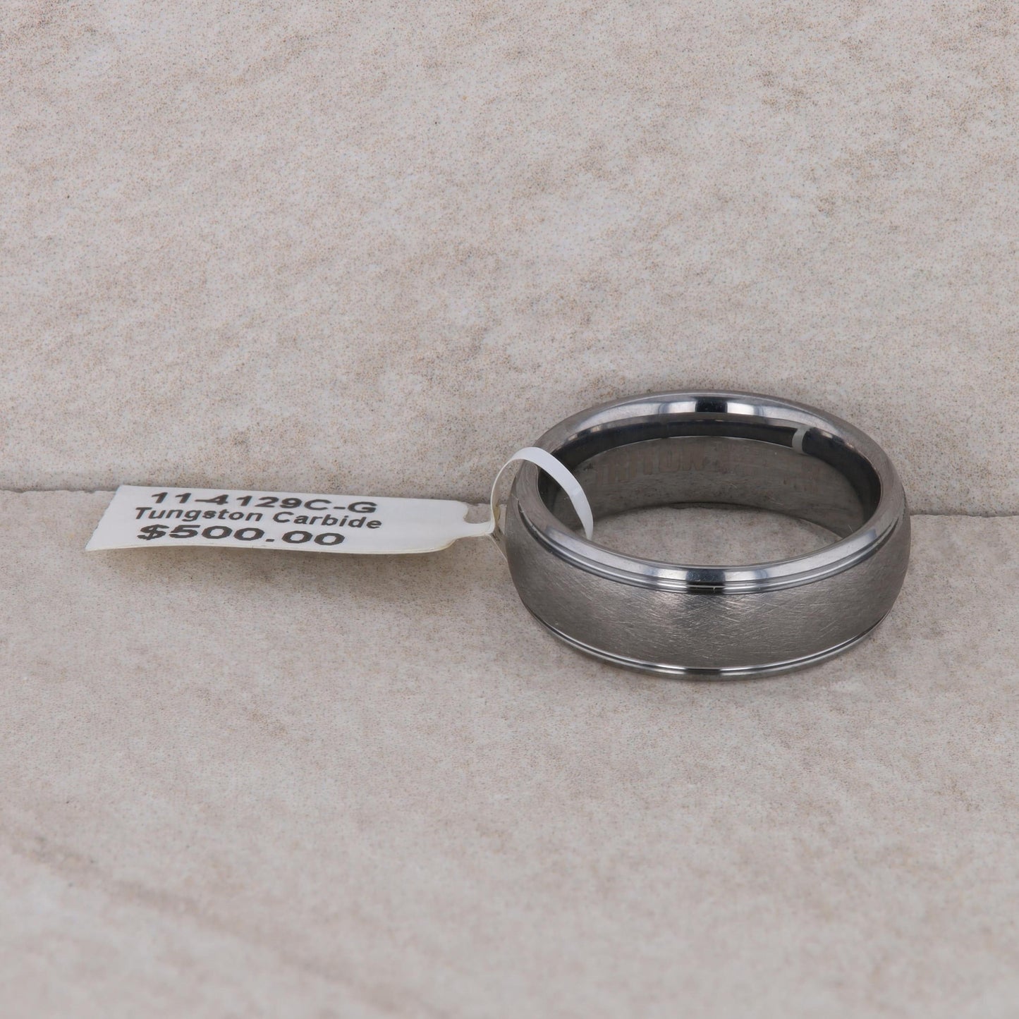 Men's Frederick Goldman Tungsten Carbide 'Triton' Wedding Band