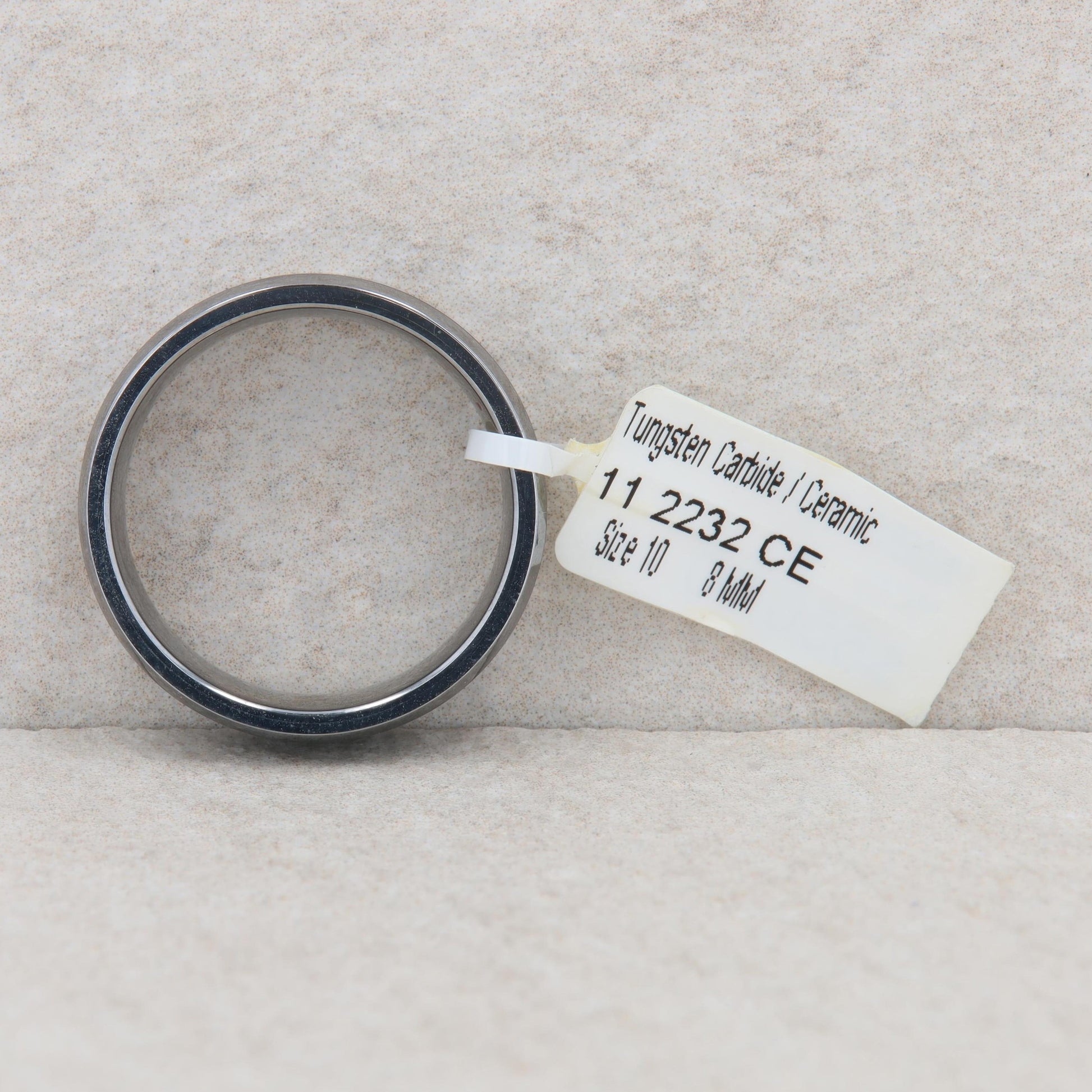 Men's Frederick Goldman Tungsten Carbide and Ceramic "Triton" Wedding Band