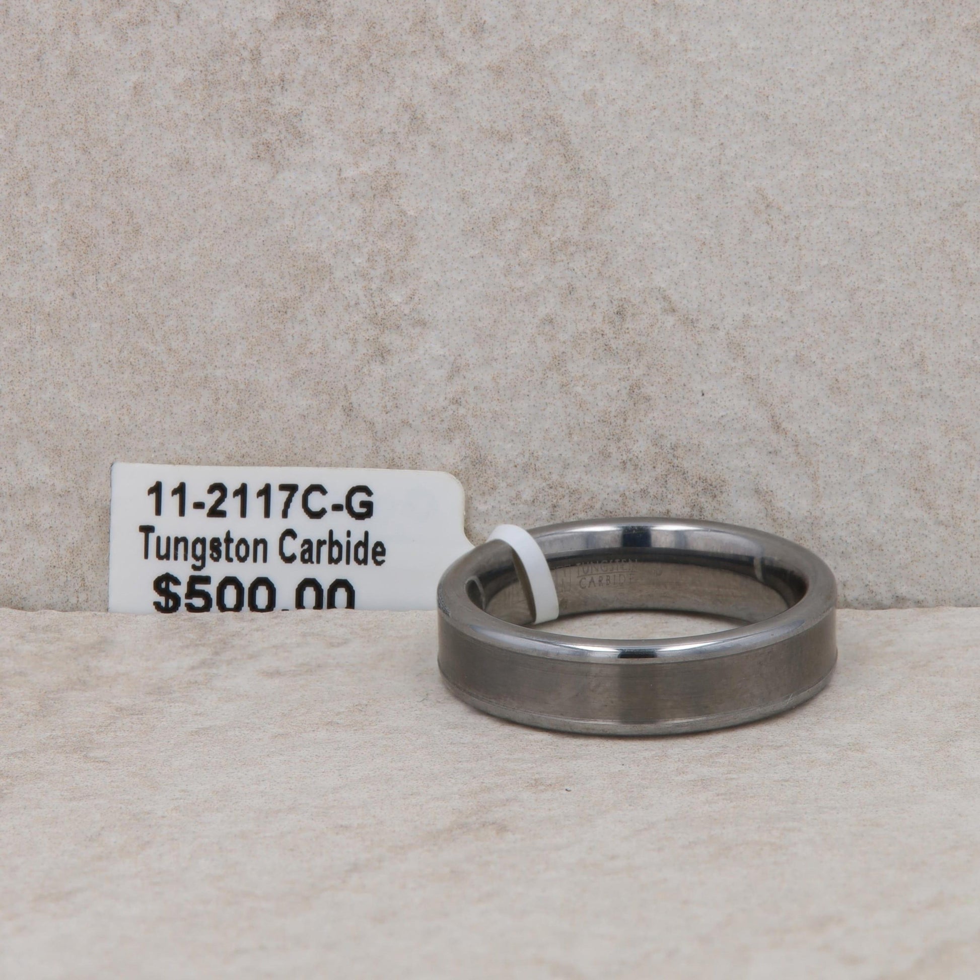 Men's Frederick Goldman Tungsten Carbide 'Triton' Wedding Band