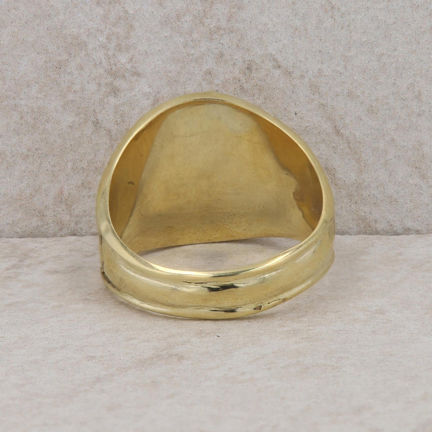 10k Yellow Gold U.S. Army Special Forces Men's Signet Class Style Ring 14.43g