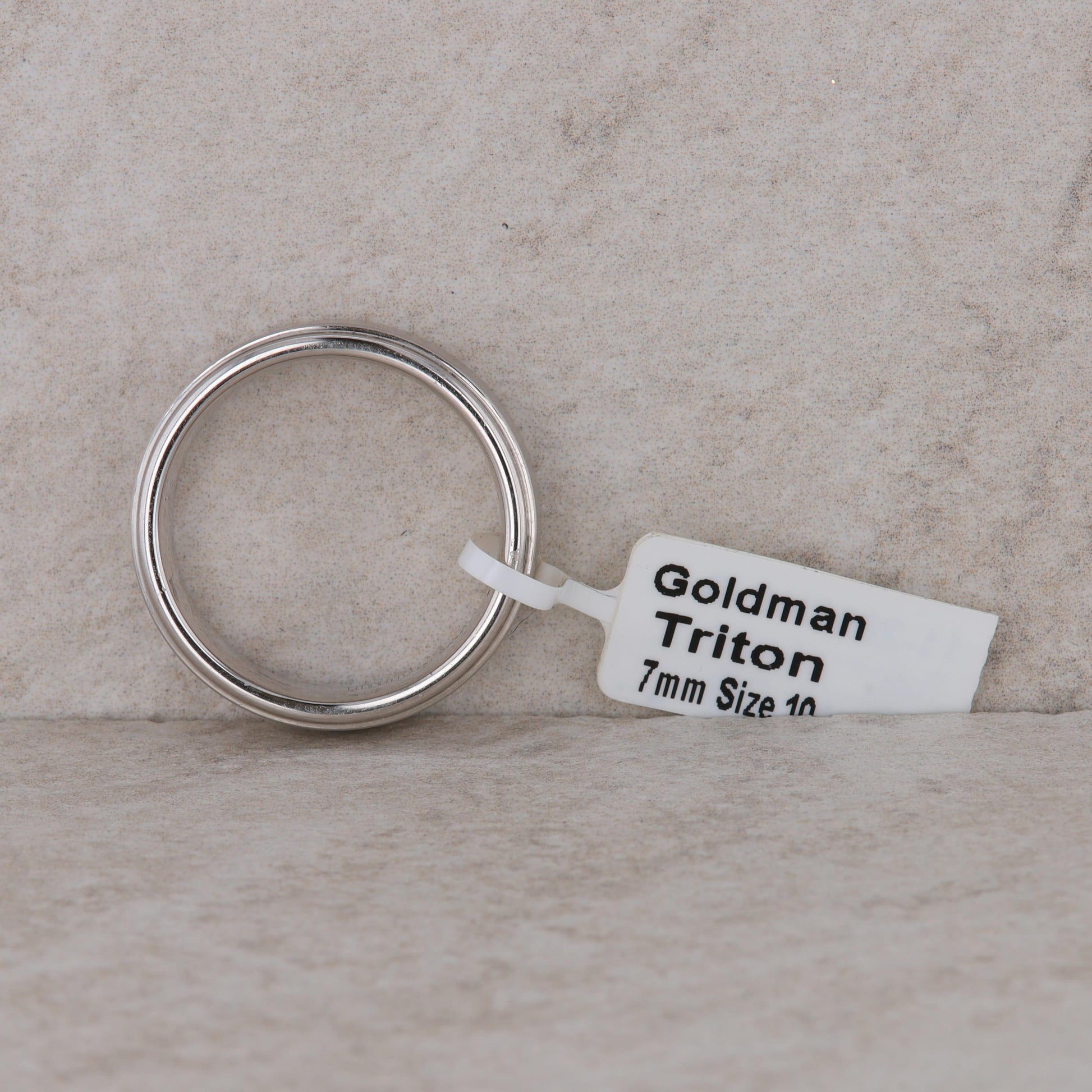 Men's Frederick Goldman Tungsten Carbide 'Triton' Wedding Band