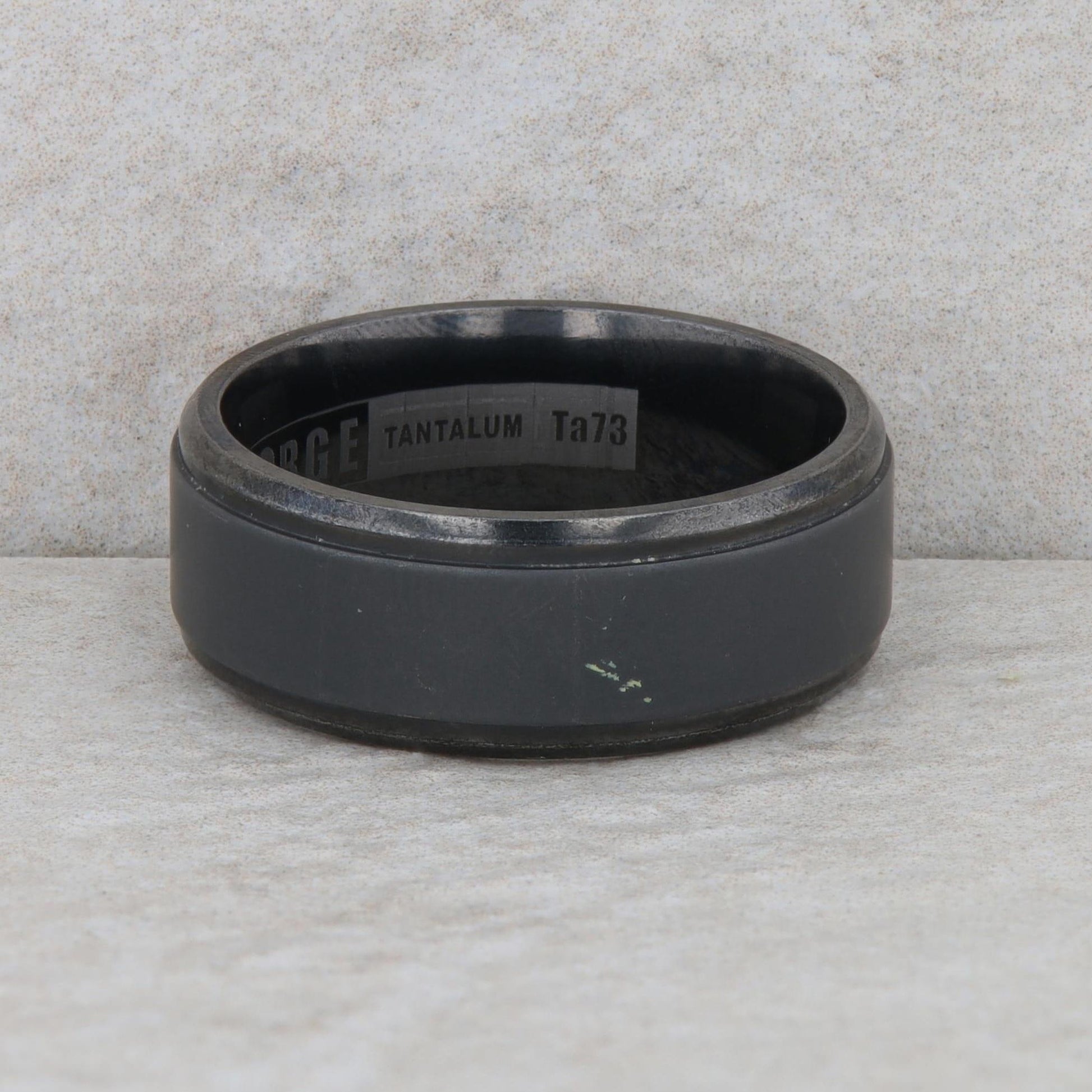 Men's Black Tantalum 9mm Wedding Band