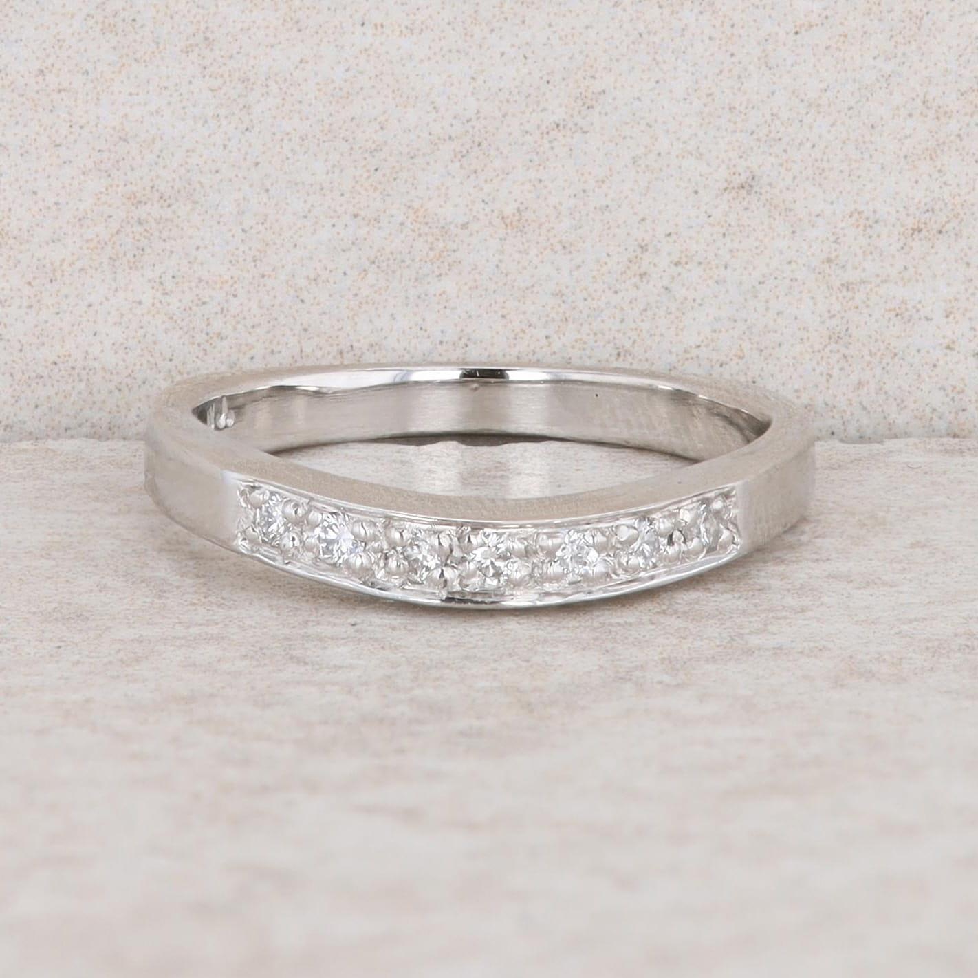 Platinum Diamond Wedding Band