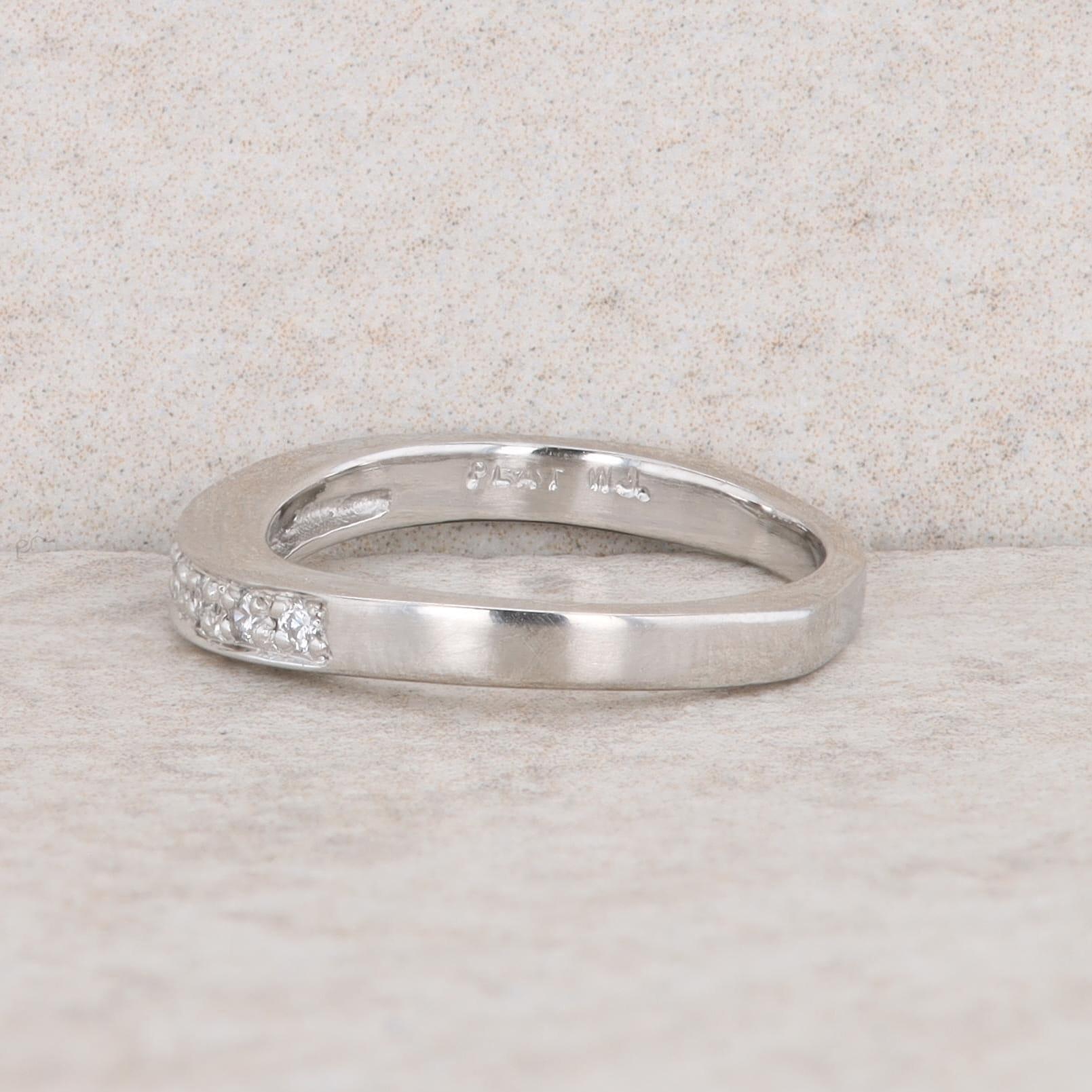 Platinum Diamond Wedding Band