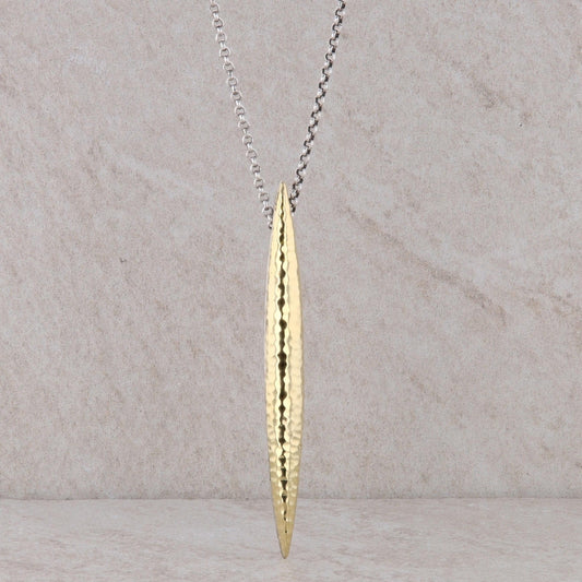 John Hardy Sterling Silver & 18K Yellow Gold Classic Chain Spear Pendant Necklac