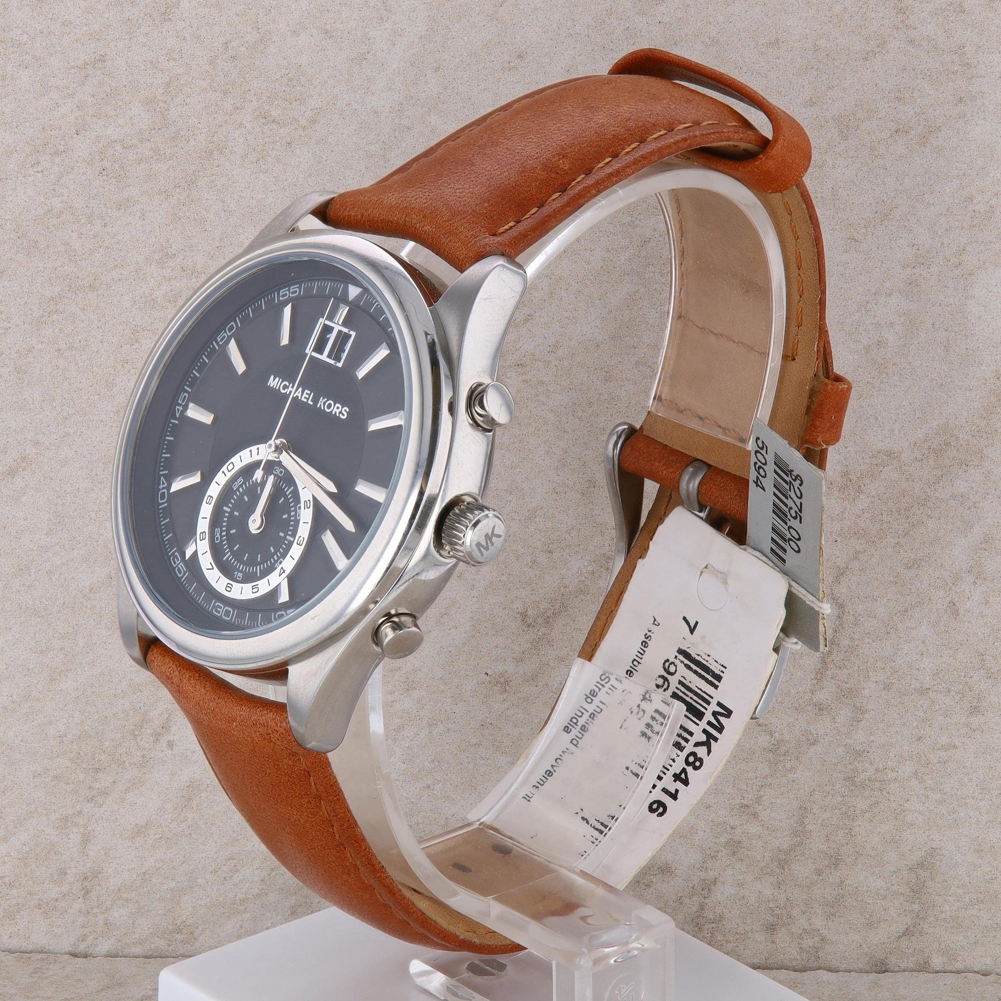Michael Kors &#39;Aiden&#39; Men&#39;s Stainless and Leather Watch #MK8416
