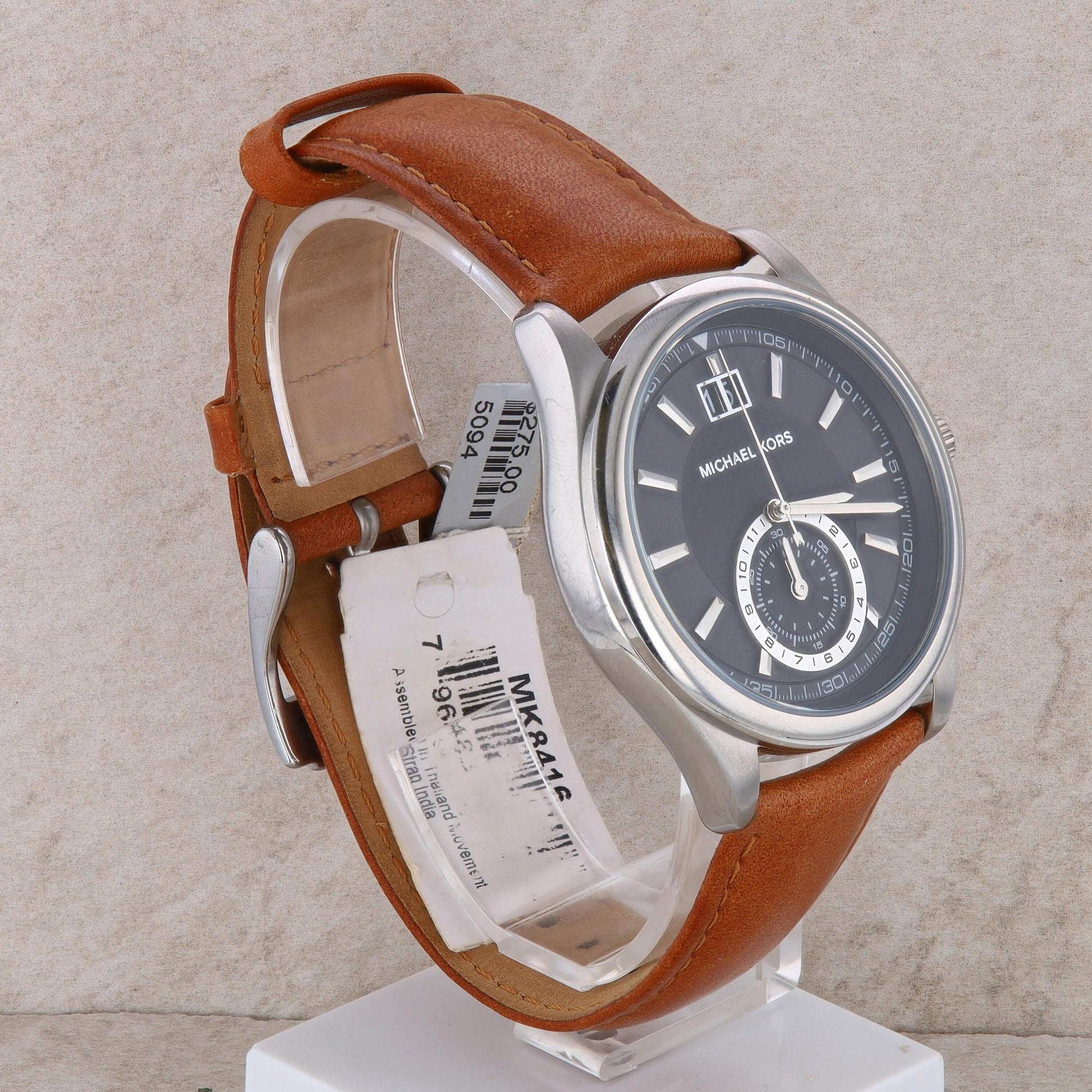 Michael Kors &#39;Aiden&#39; Men&#39;s Stainless and Leather Watch #MK8416