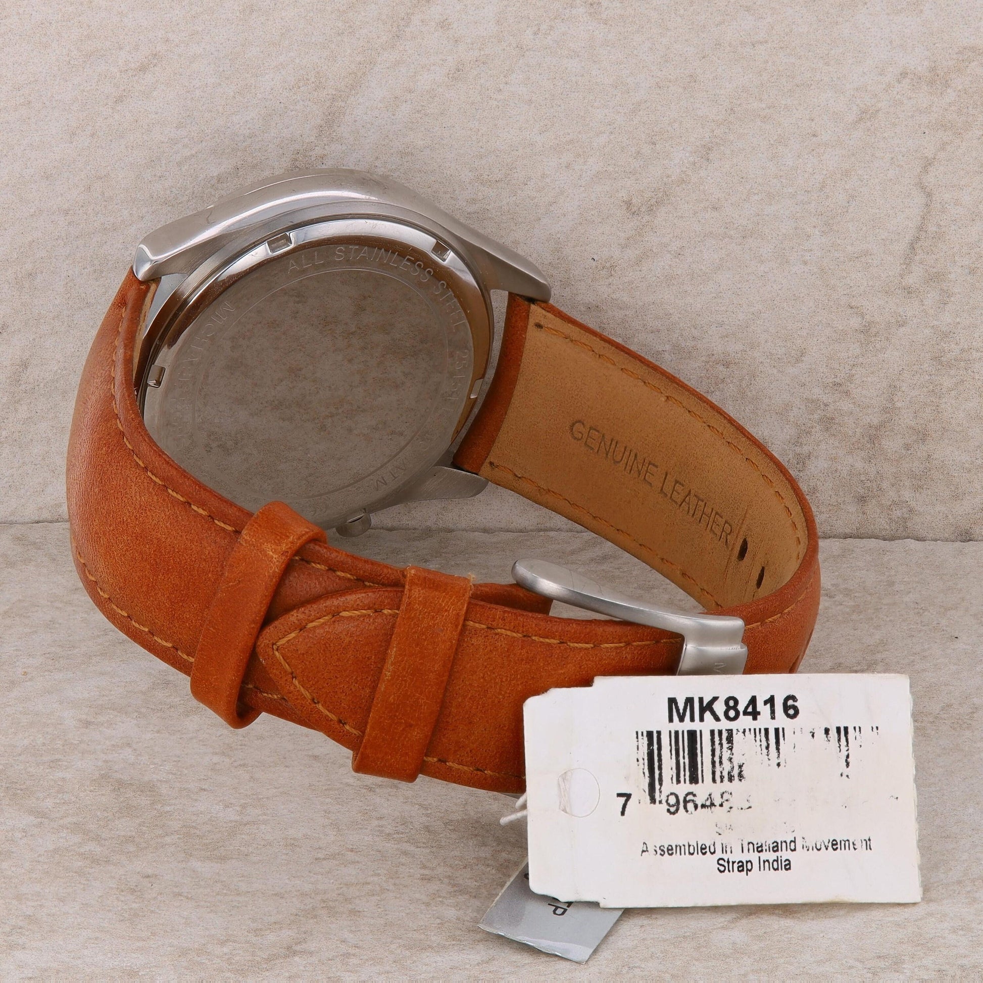 Michael Kors &#39;Aiden&#39; Men&#39;s Stainless and Leather Watch #MK8416
