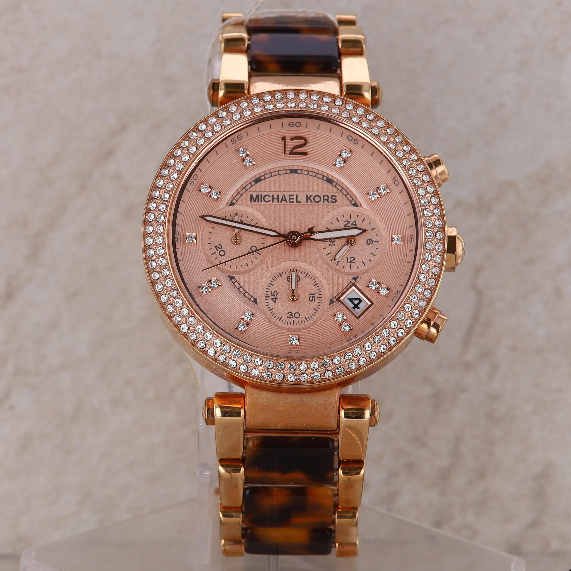 Michael Kors "Parker" Rose-Tone & Tortoise Ladies Watch #MK5538