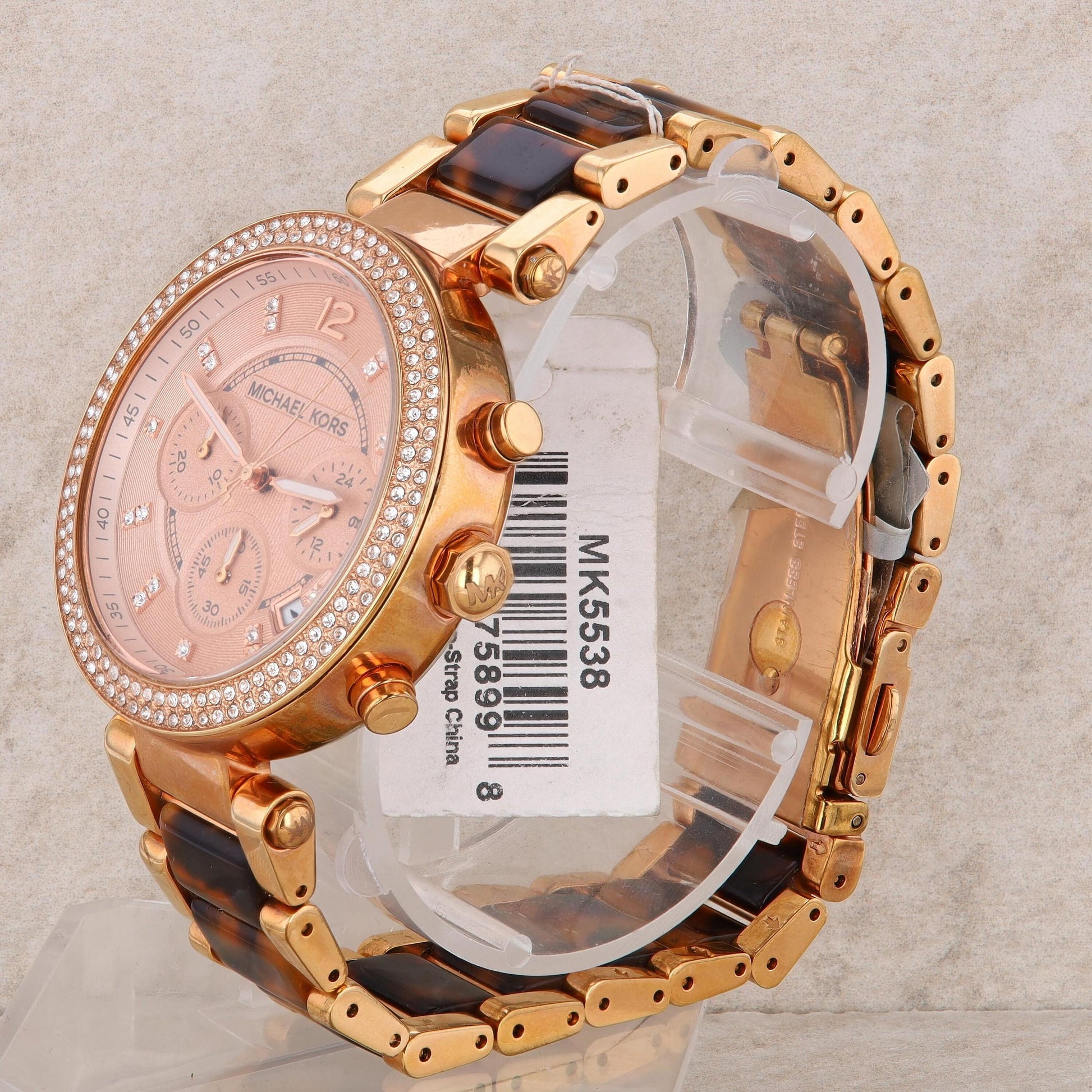 Michael Kors "Parker" Rose-Tone & Tortoise Ladies Watch #MK5538