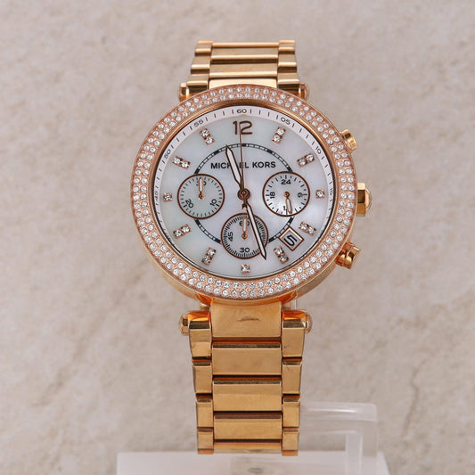 Michael Kors &#39;Parker&#39; Rose Tone Ladies Watch #MK5491