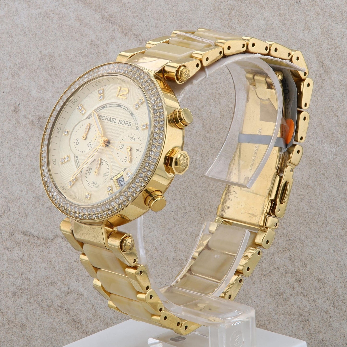 Michael Kors "Parker" Yellow Tone Acetate Ladies Watch #MK5632