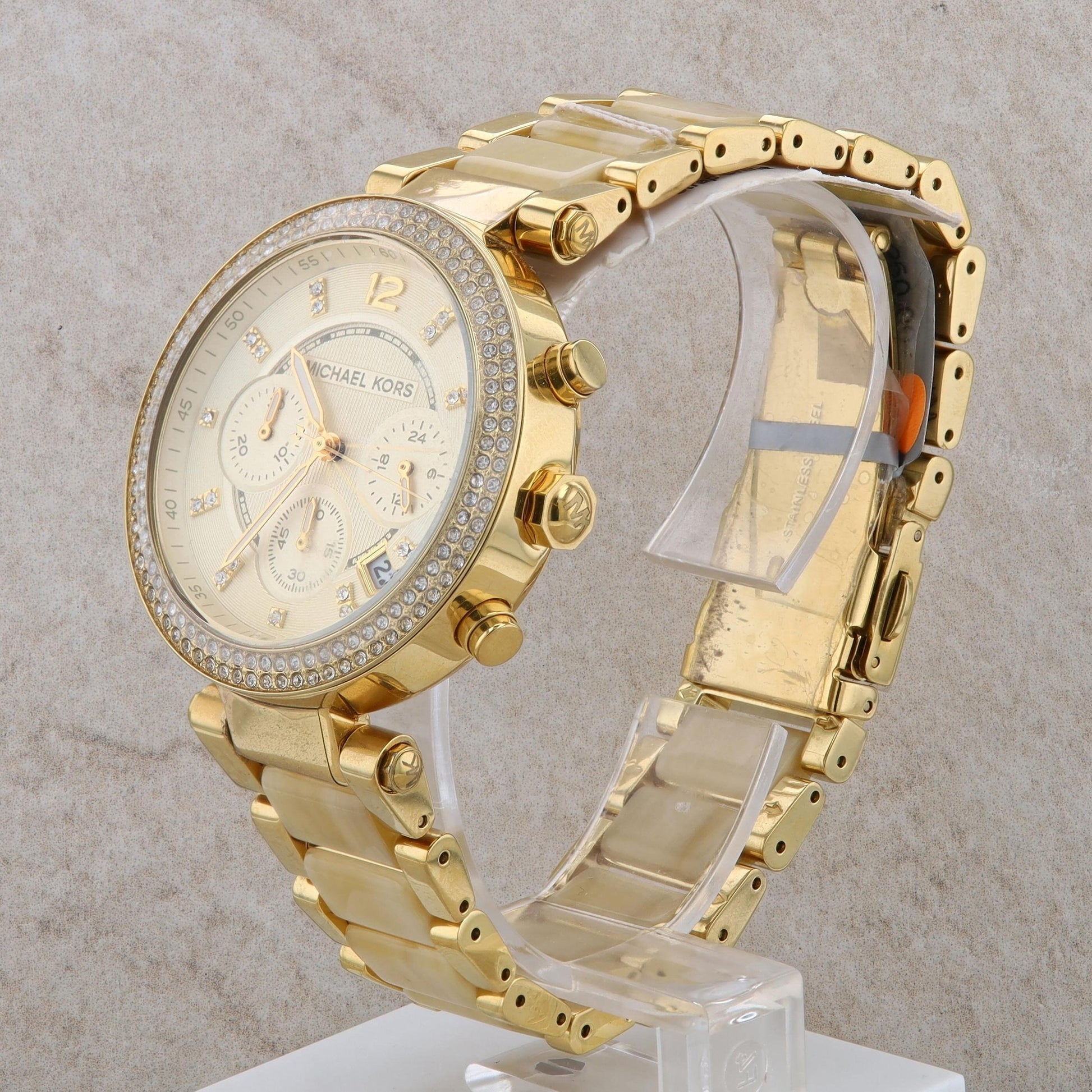 Michael Kors "Parker" Yellow Tone Acetate Ladies Watch #MK5632