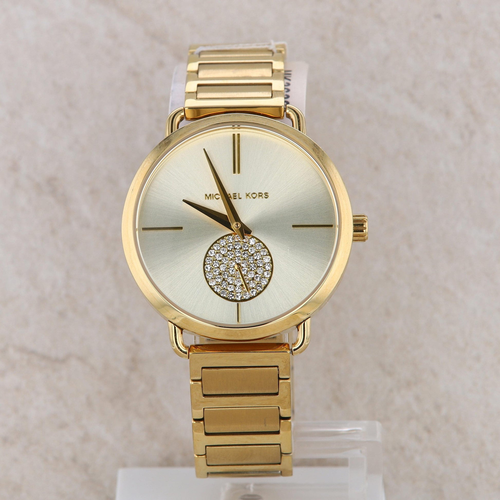 Michael Kors "Portia"; Yellow-Tone Ladies Watch #MK3639