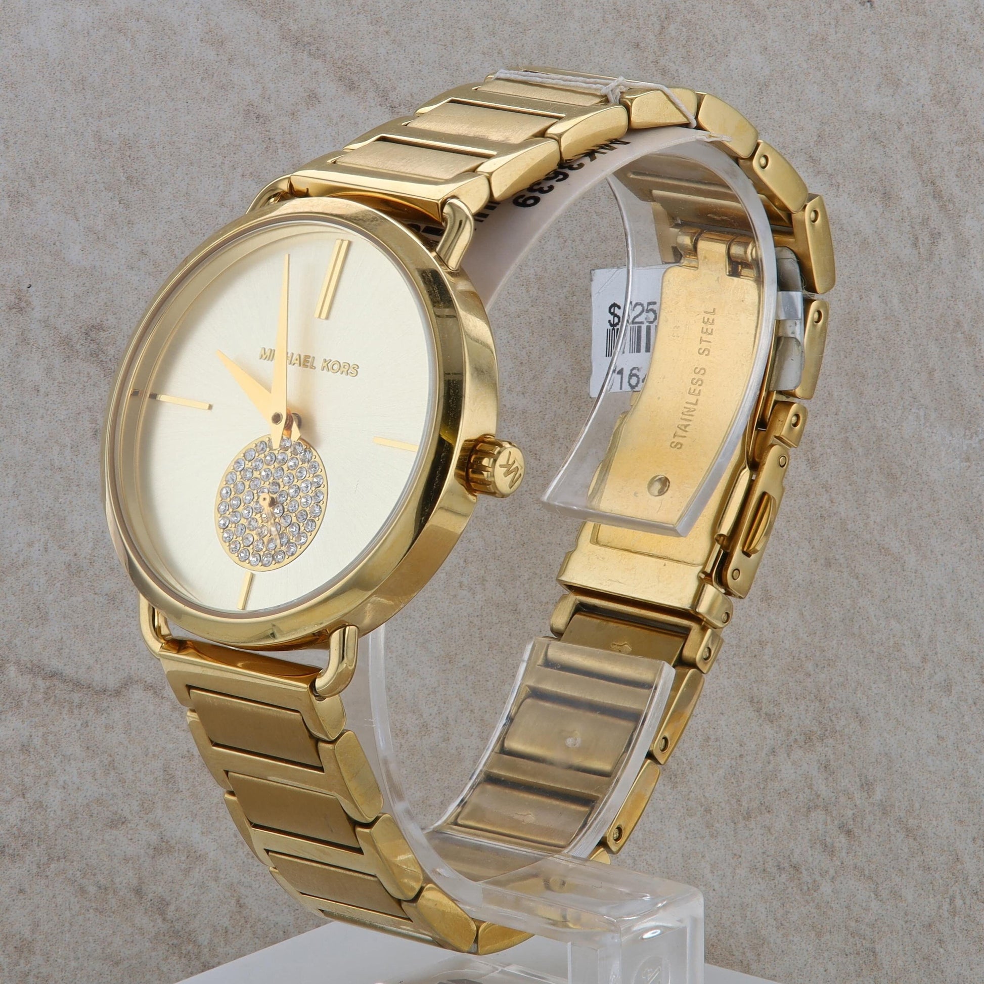 Michael Kors "Portia"; Yellow-Tone Ladies Watch #MK3639
