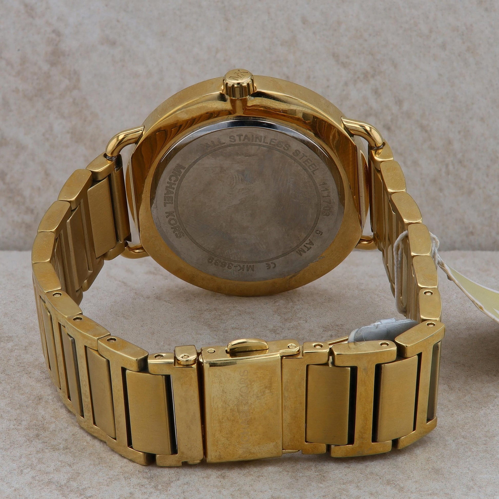Michael Kors "Portia"; Yellow-Tone Ladies Watch #MK3639