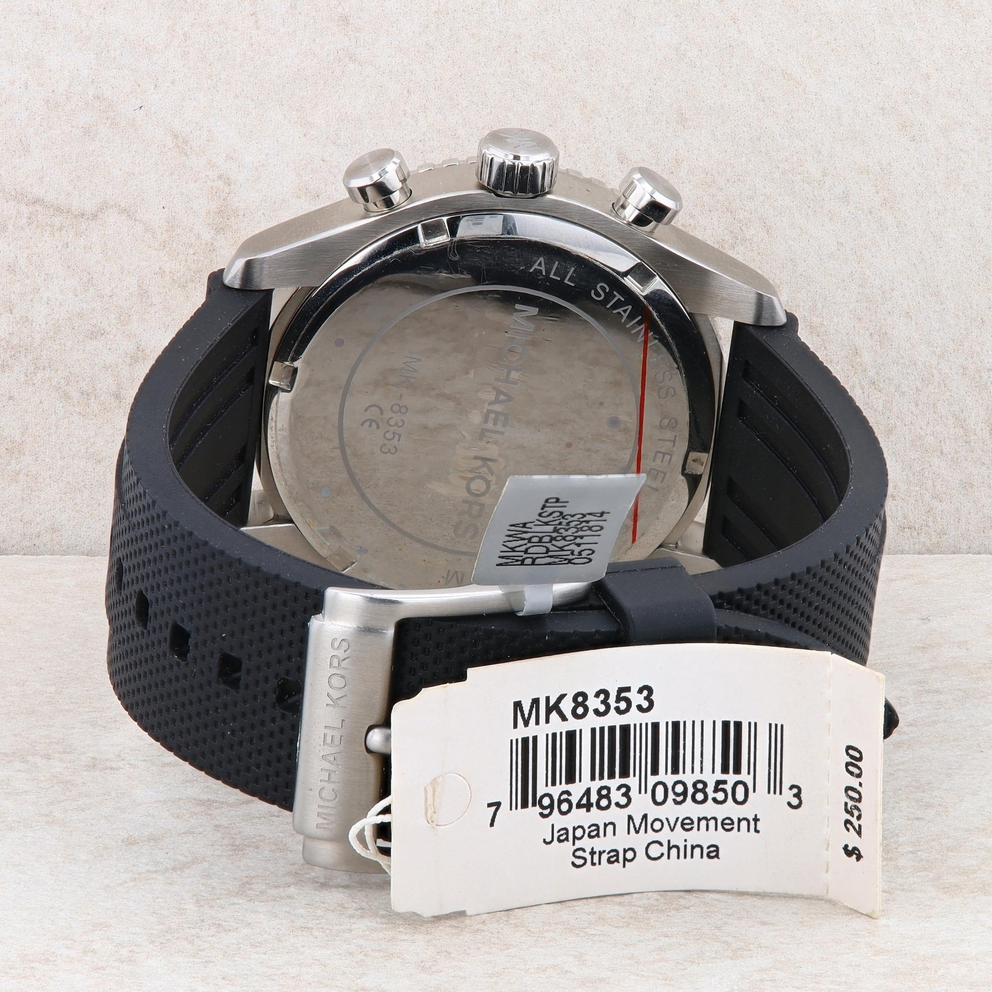 Michael Kors 'Richardson' Men's Stainless and Silicone Watch #MK8353