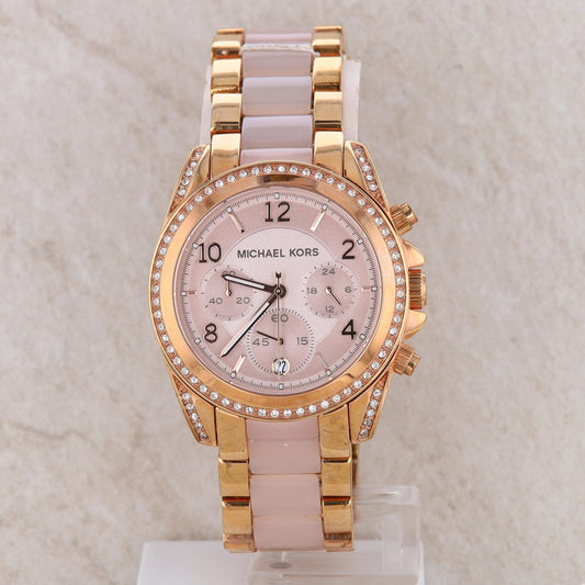 Michael Kors 'Ritz' Rose-Tone Acetate Ladies Watch #MK6493