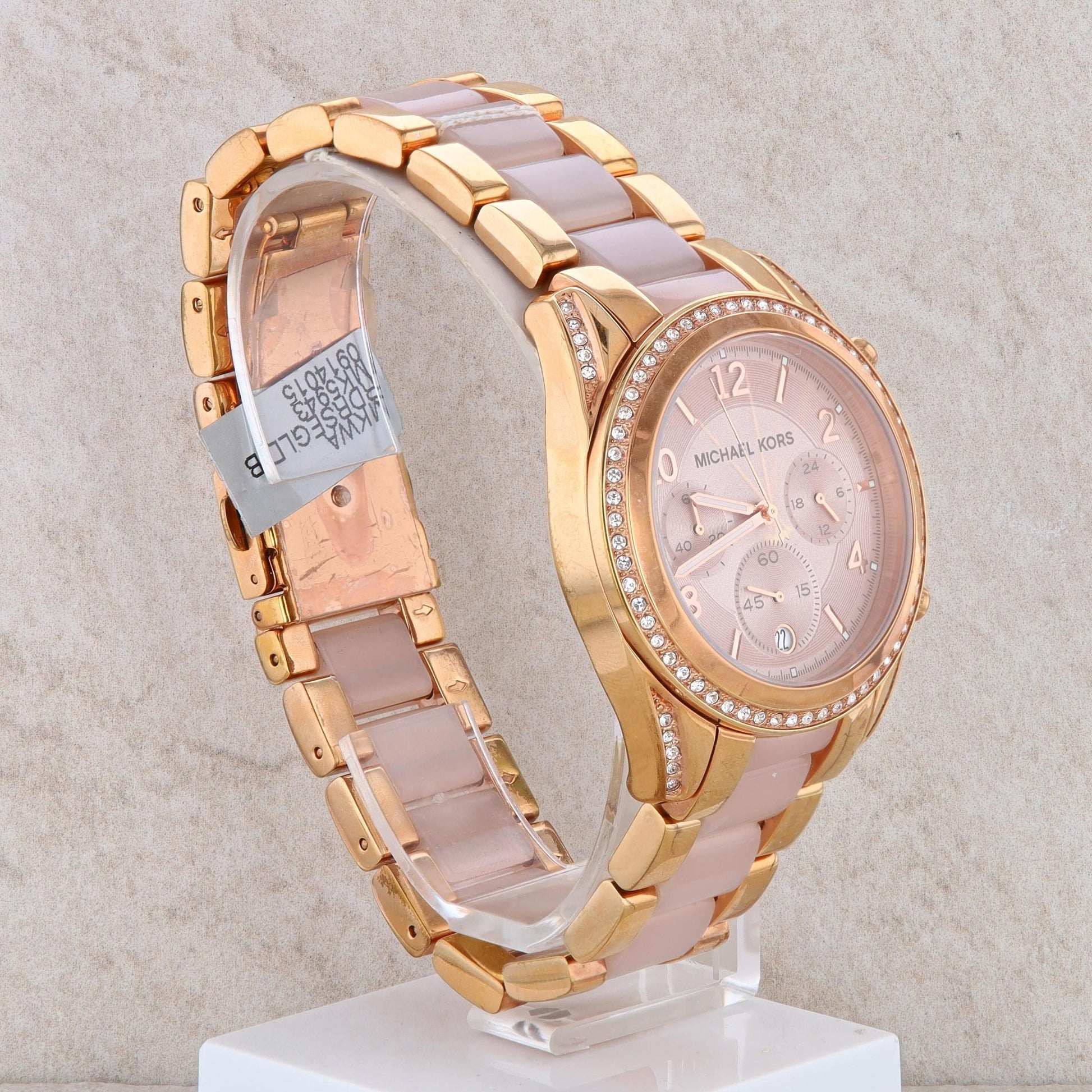 Michael Kors 'Ritz' Rose-Tone Acetate Ladies Watch #MK6493
