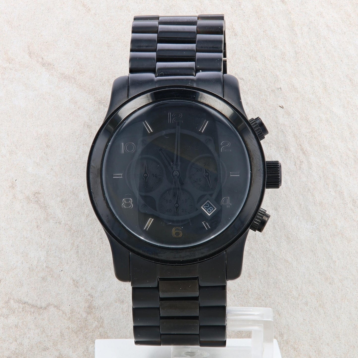 Michael Kors &#39;Runway&#39; Men&#39;s Black Watch #MK8157