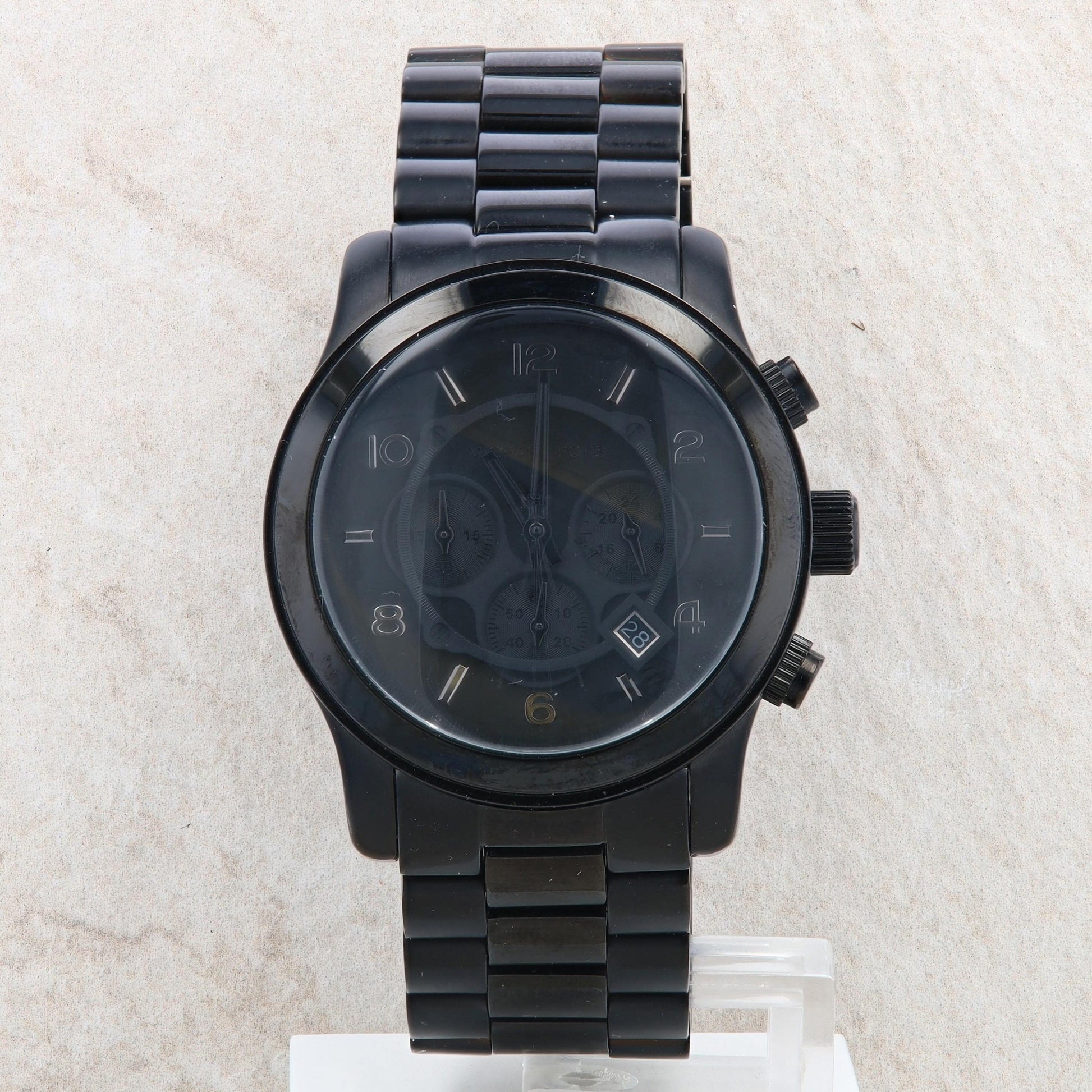 Michael Kors &#39;Runway&#39; Men&#39;s Black Watch #MK8157