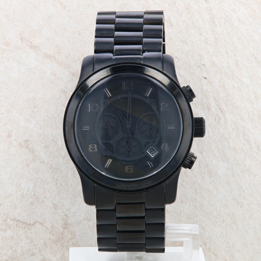 Michael Kors &#39;Runway&#39; Men&#39;s Black Watch #MK8157