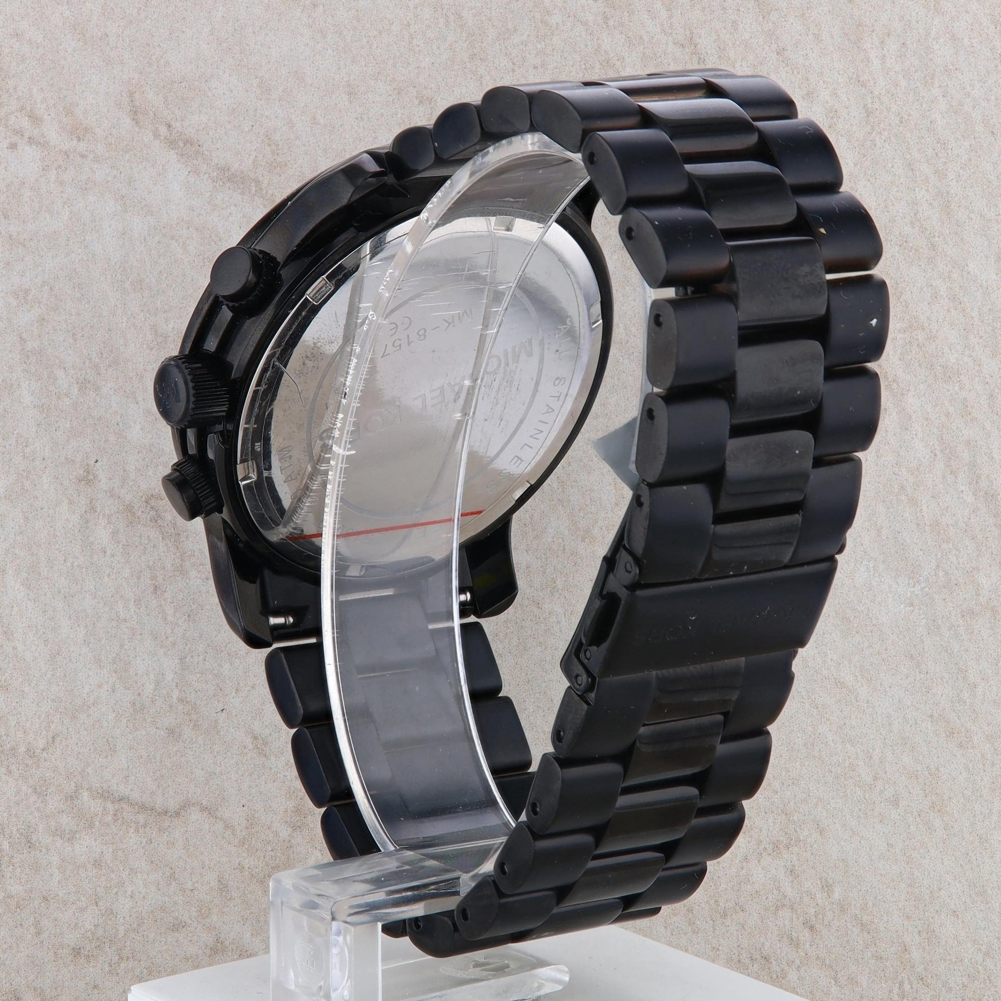 Michael Kors &#39;Runway&#39; Men&#39;s Black Watch #MK8157