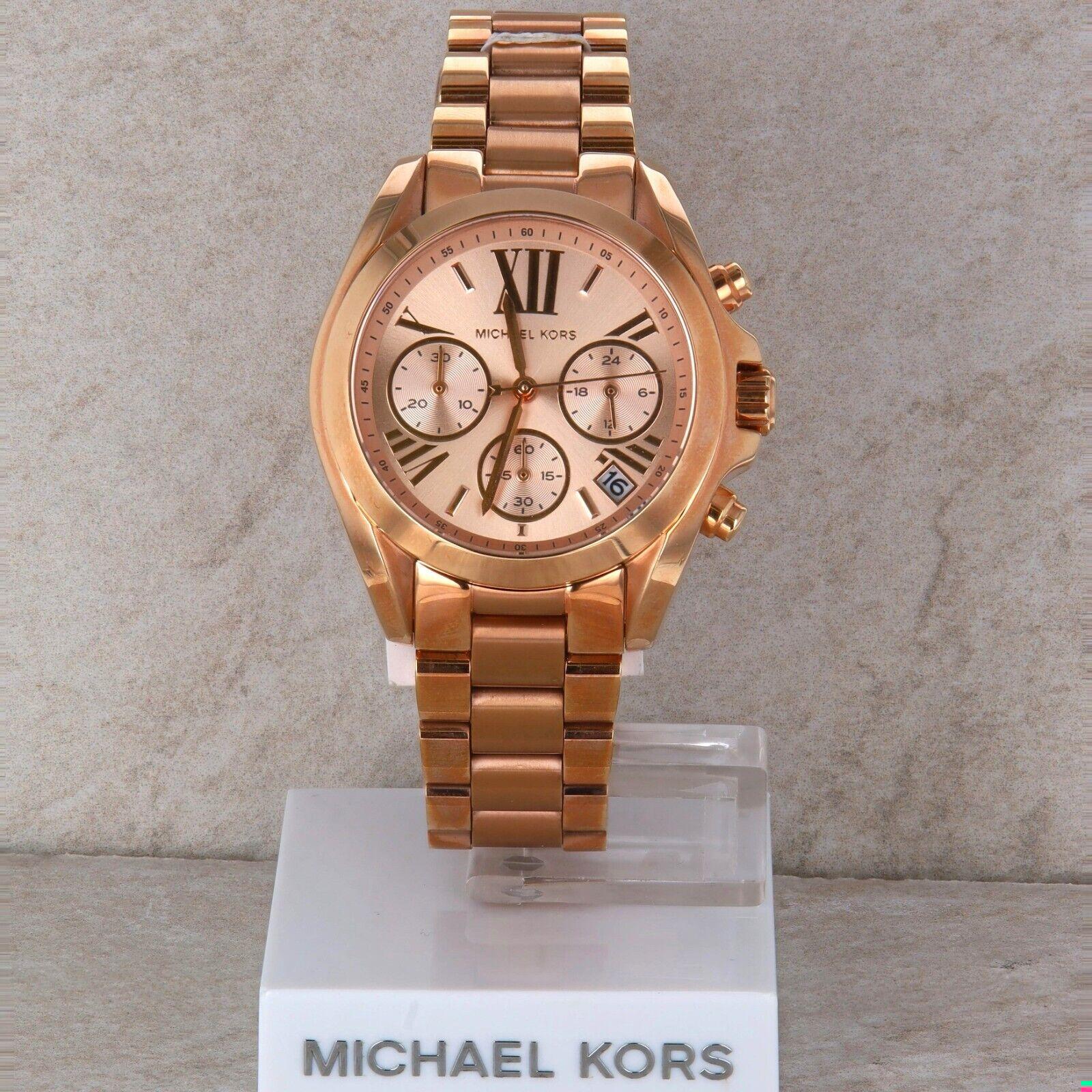 Stainless Steel Rose Gold Tone Michael Kors #MK5799