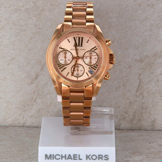 Stainless Steel Rose Gold Tone Michael Kors #MK5799