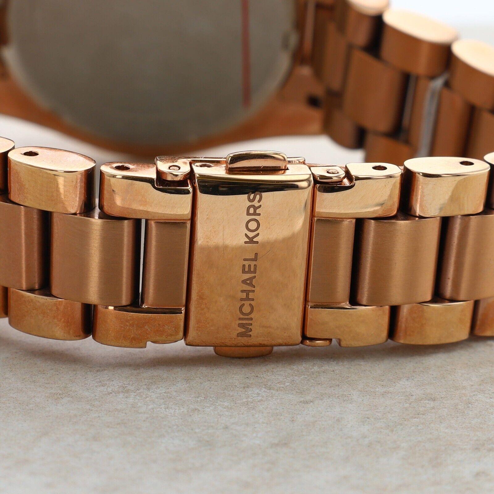 Stainless Steel Rose Gold Tone Michael Kors #MK5799