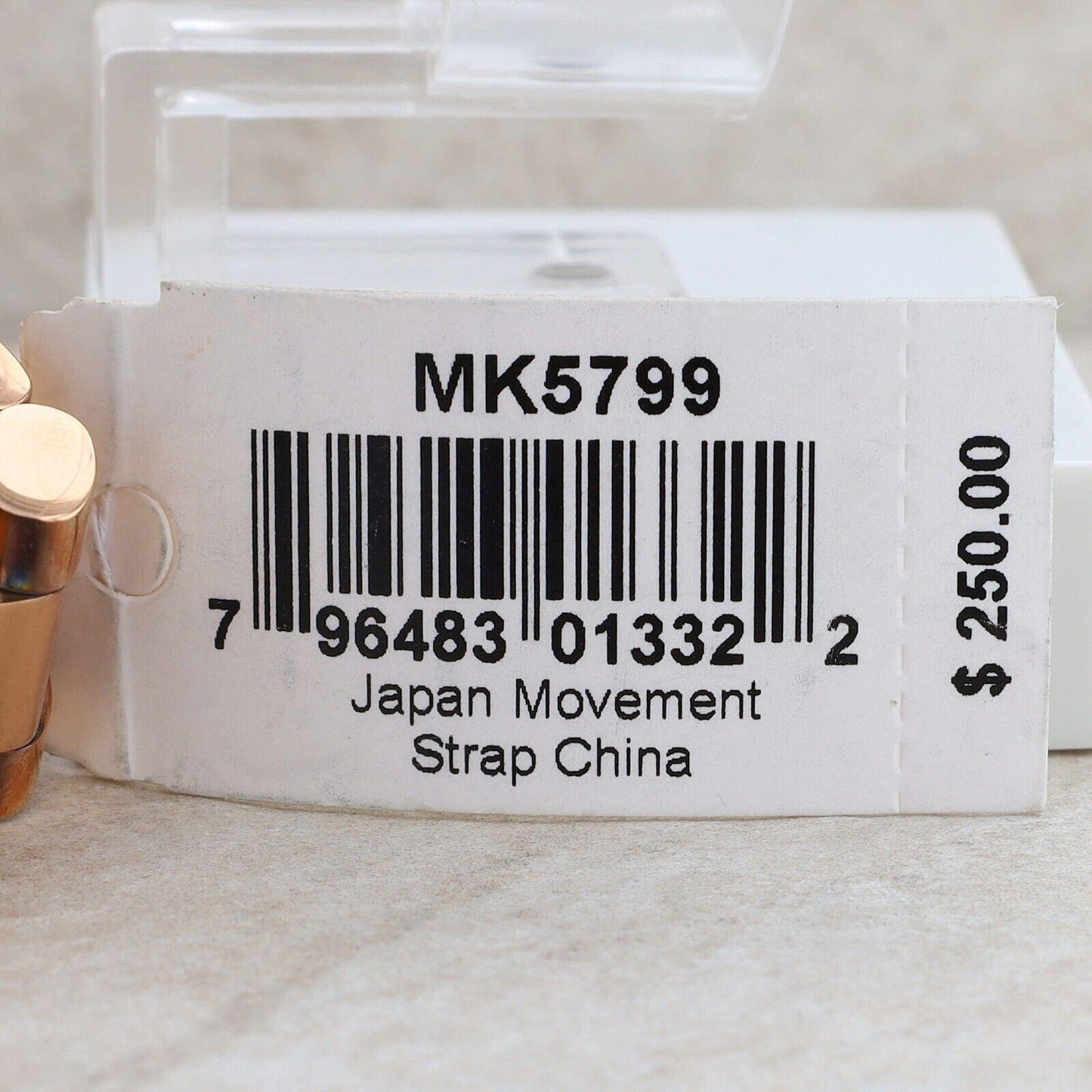 Stainless Steel Rose Gold Tone Michael Kors #MK5799