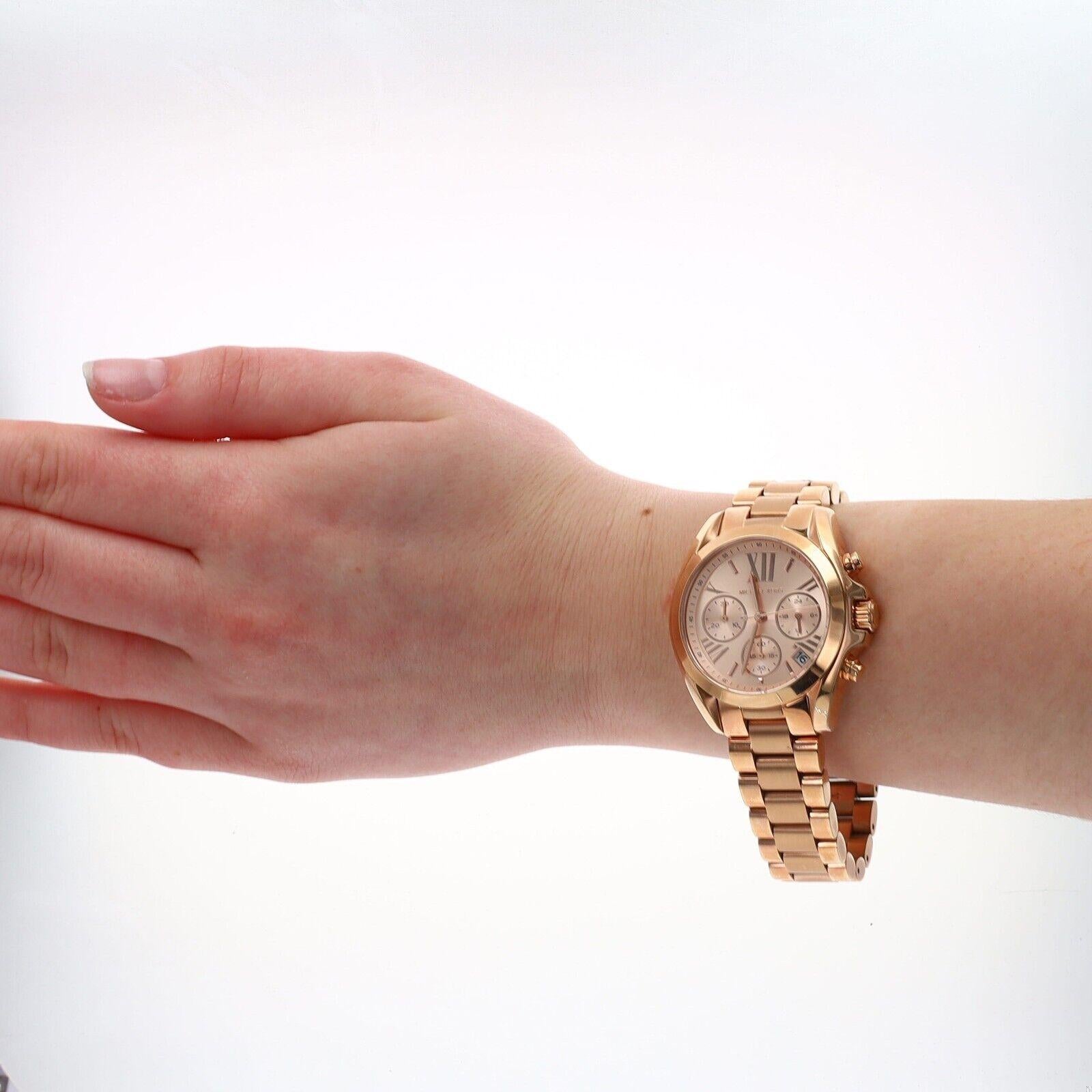 Stainless Steel Rose Gold Tone Michael Kors #MK5799