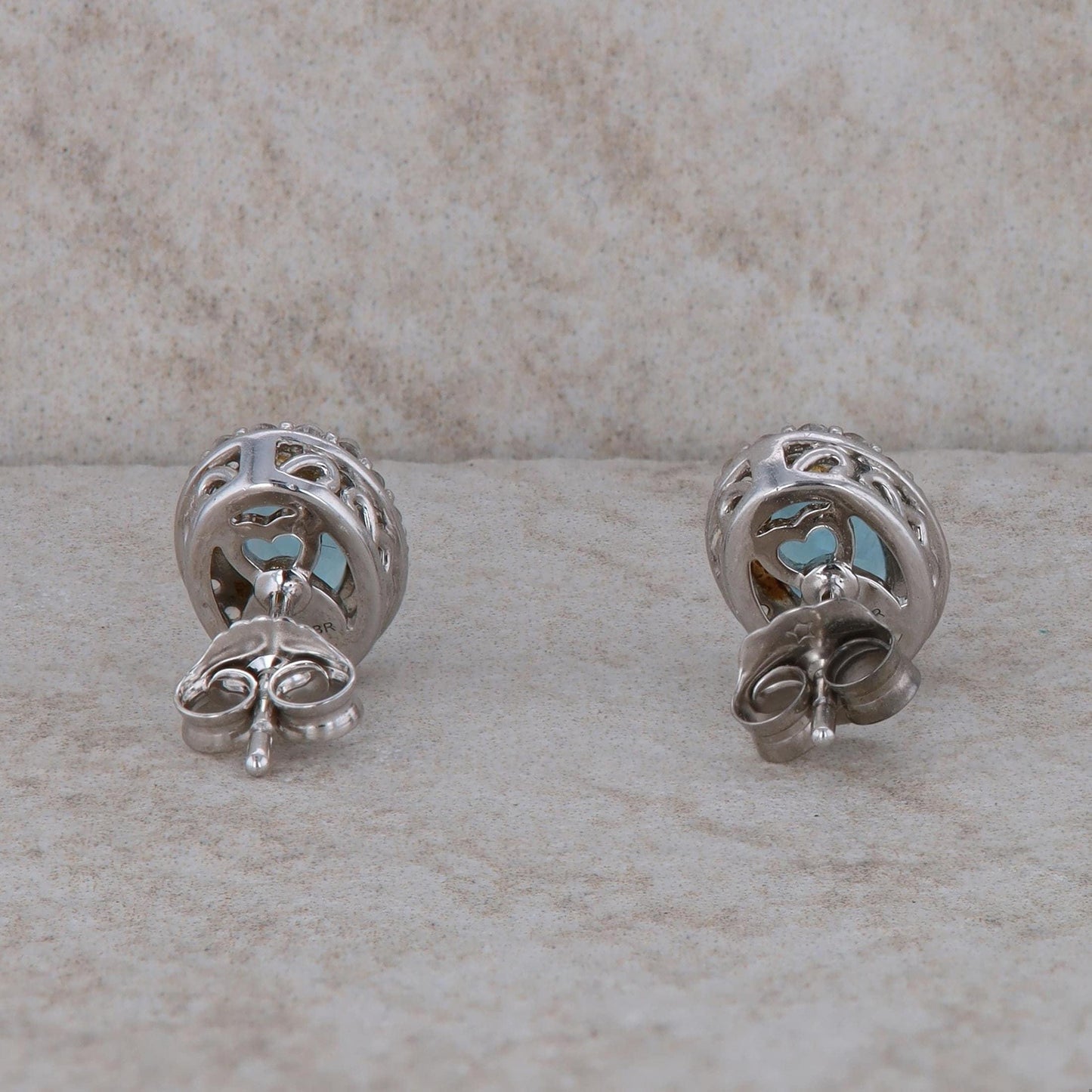 Sterling Silver Blue Topaz Earrings