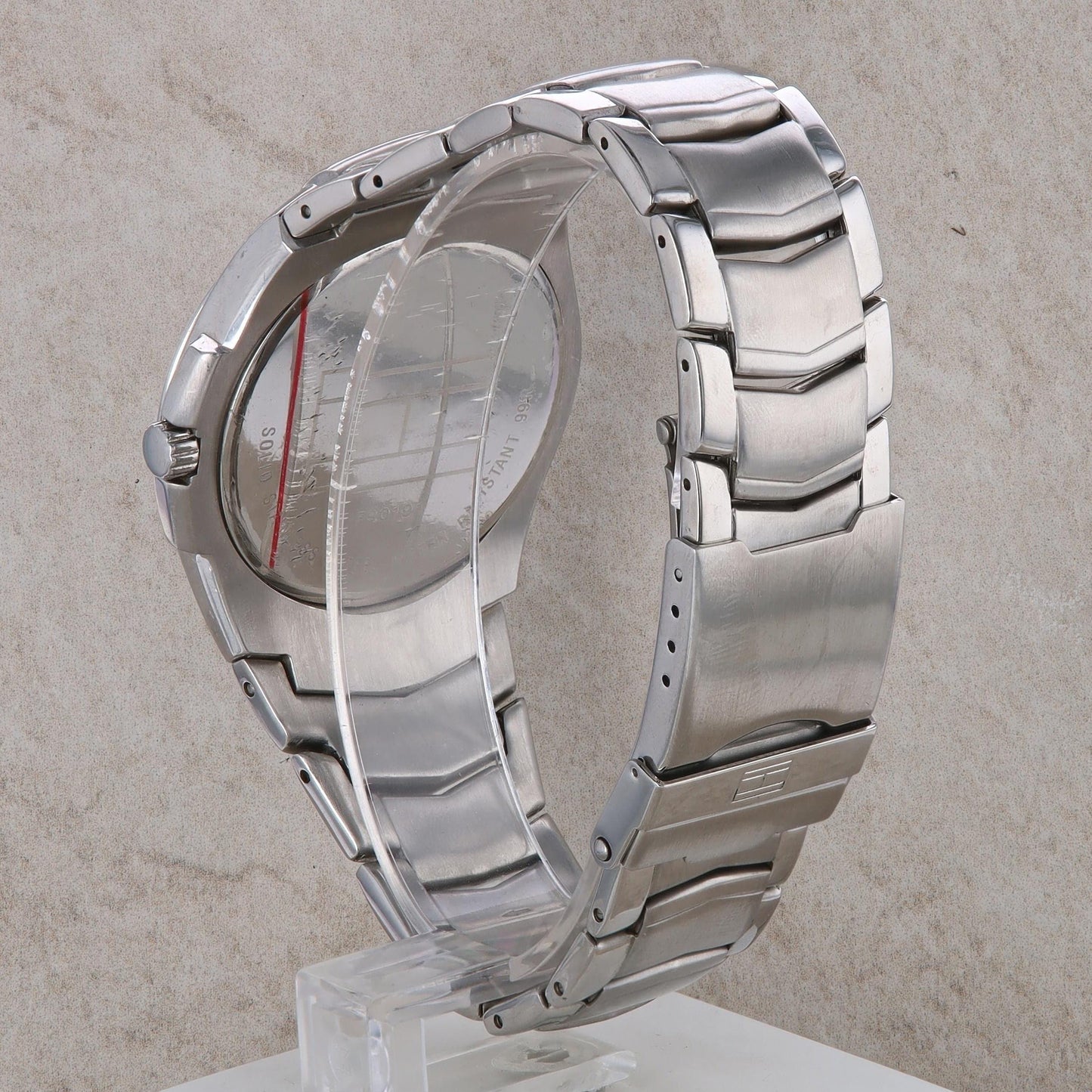 Tommy Hilfiger Men&#39;s Stainless Steel White Dial Watch #F90191