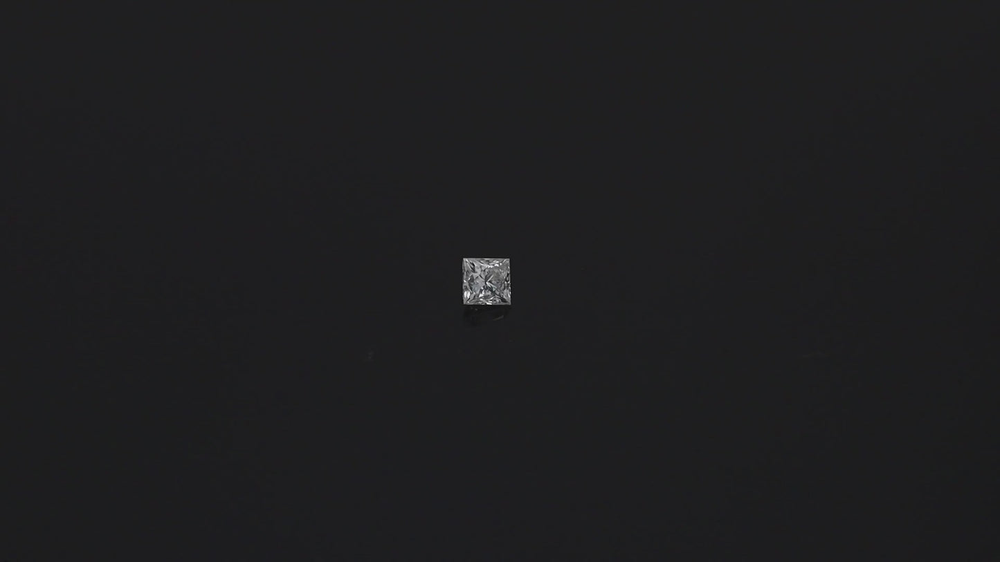 0.97ct Natural 5.38x 5.22 x 4.08mm Leo Princess Cut I VS1 Graded Loose Diamond