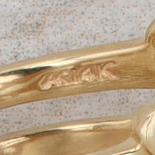14k Yellow Gold Diamond Cut Out Enhancer Ring